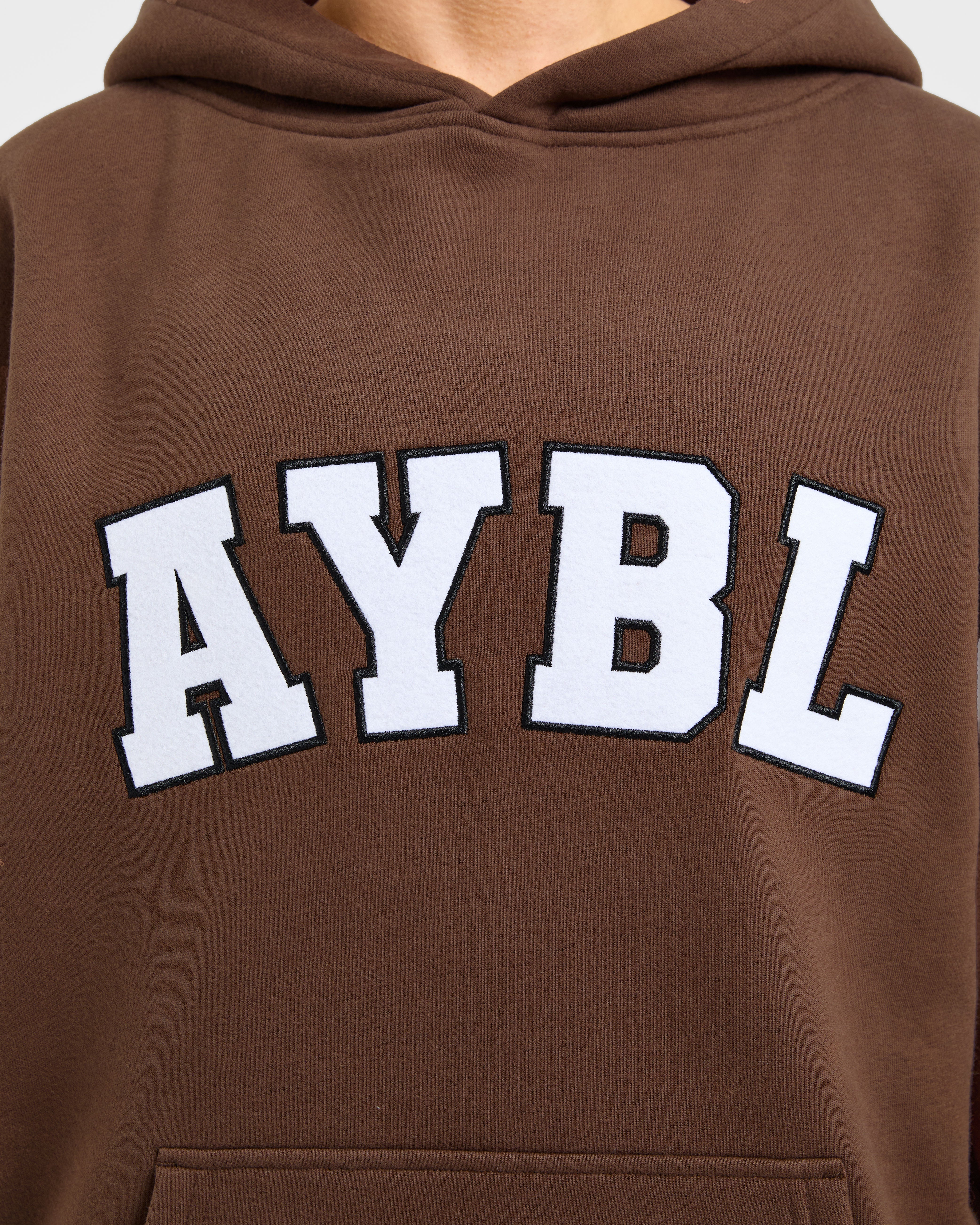 Varsity 2.0 Oversized Hoodie - Marron