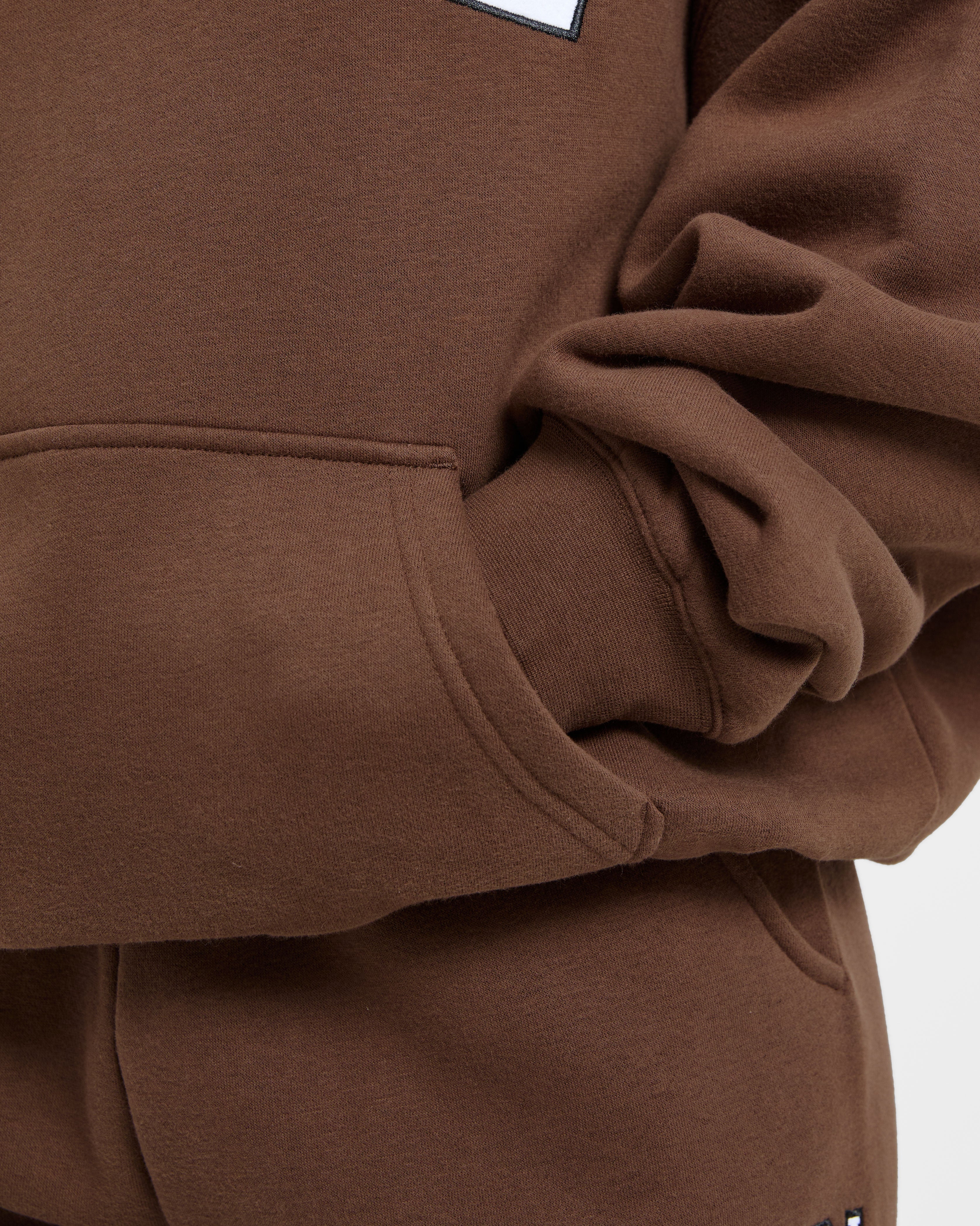 Varsity 2.0 Oversized Hoodie - Marron
