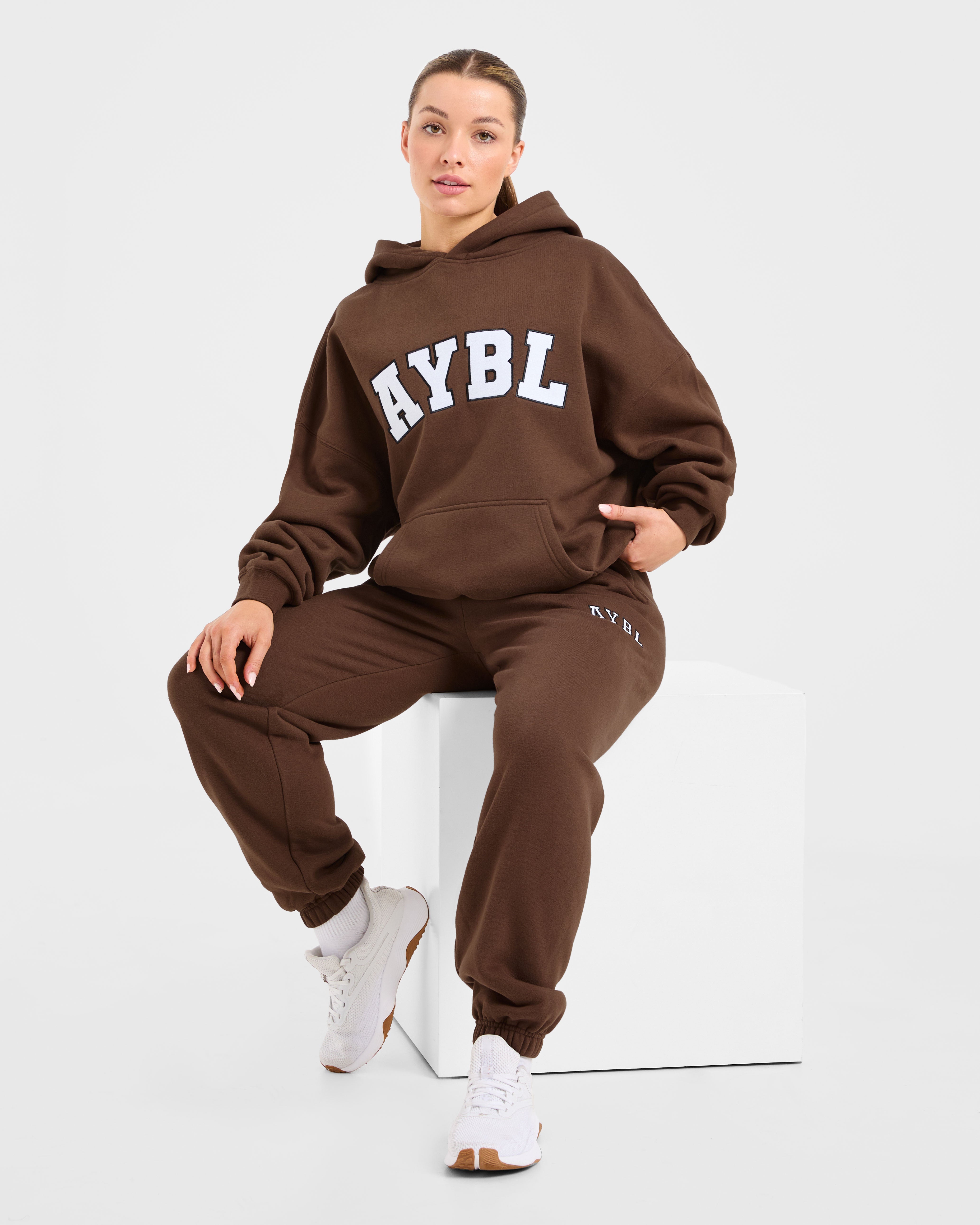 Varsity 2.0 Oversized Hoodie - Marron