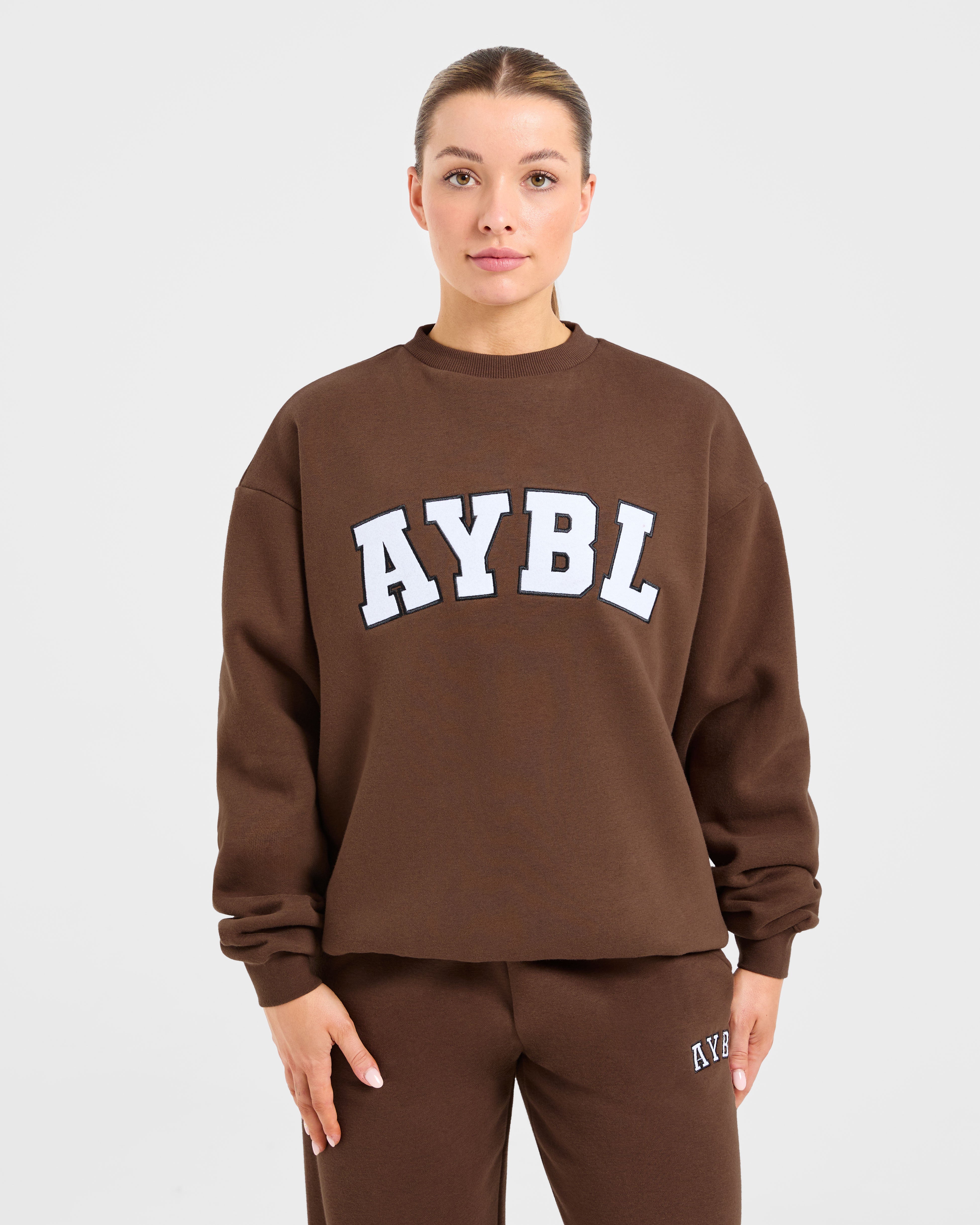 Varsity 2.0 Oversized Sweatshirt - Marron