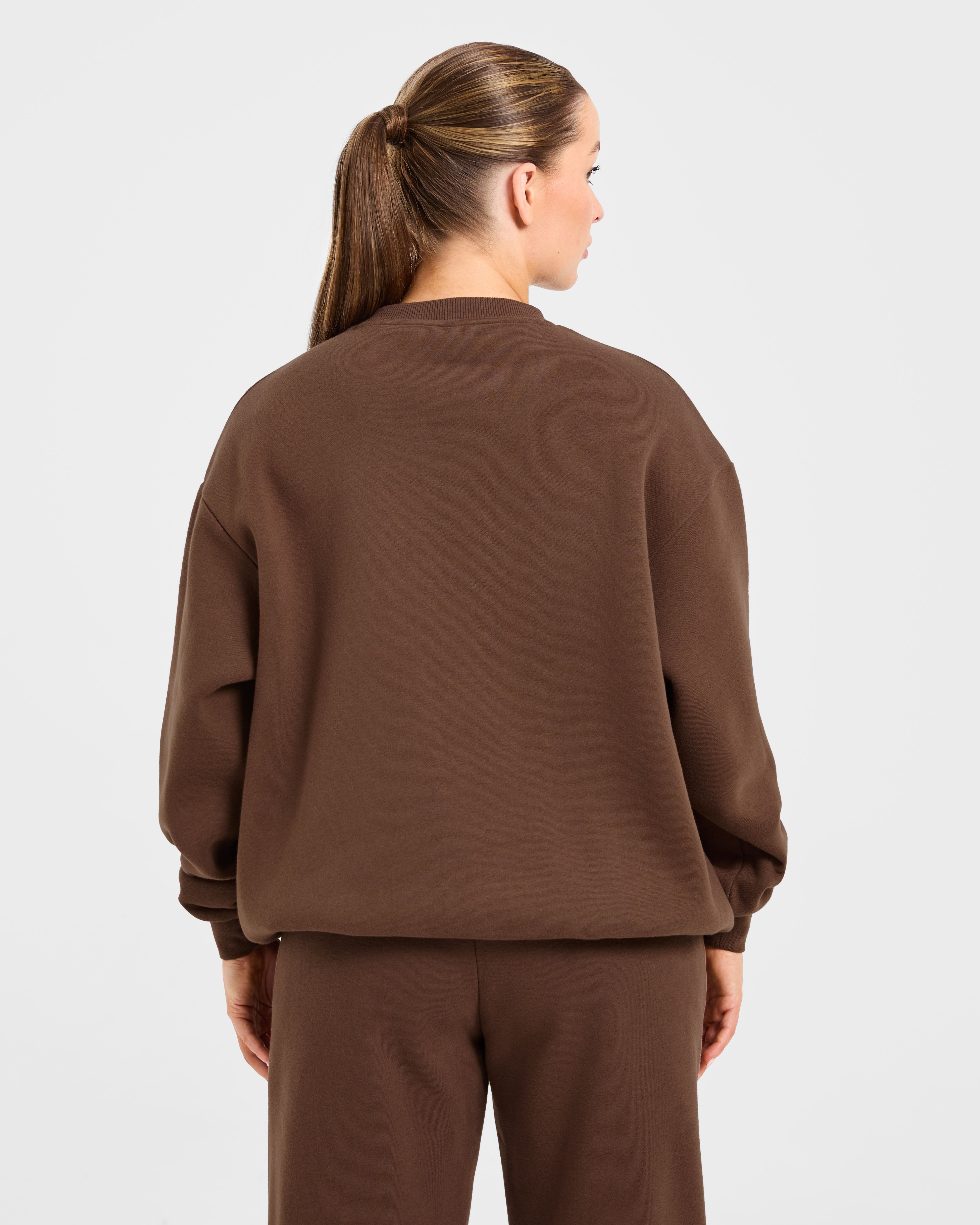 Varsity 2.0 Oversized Sweatshirt - Marron