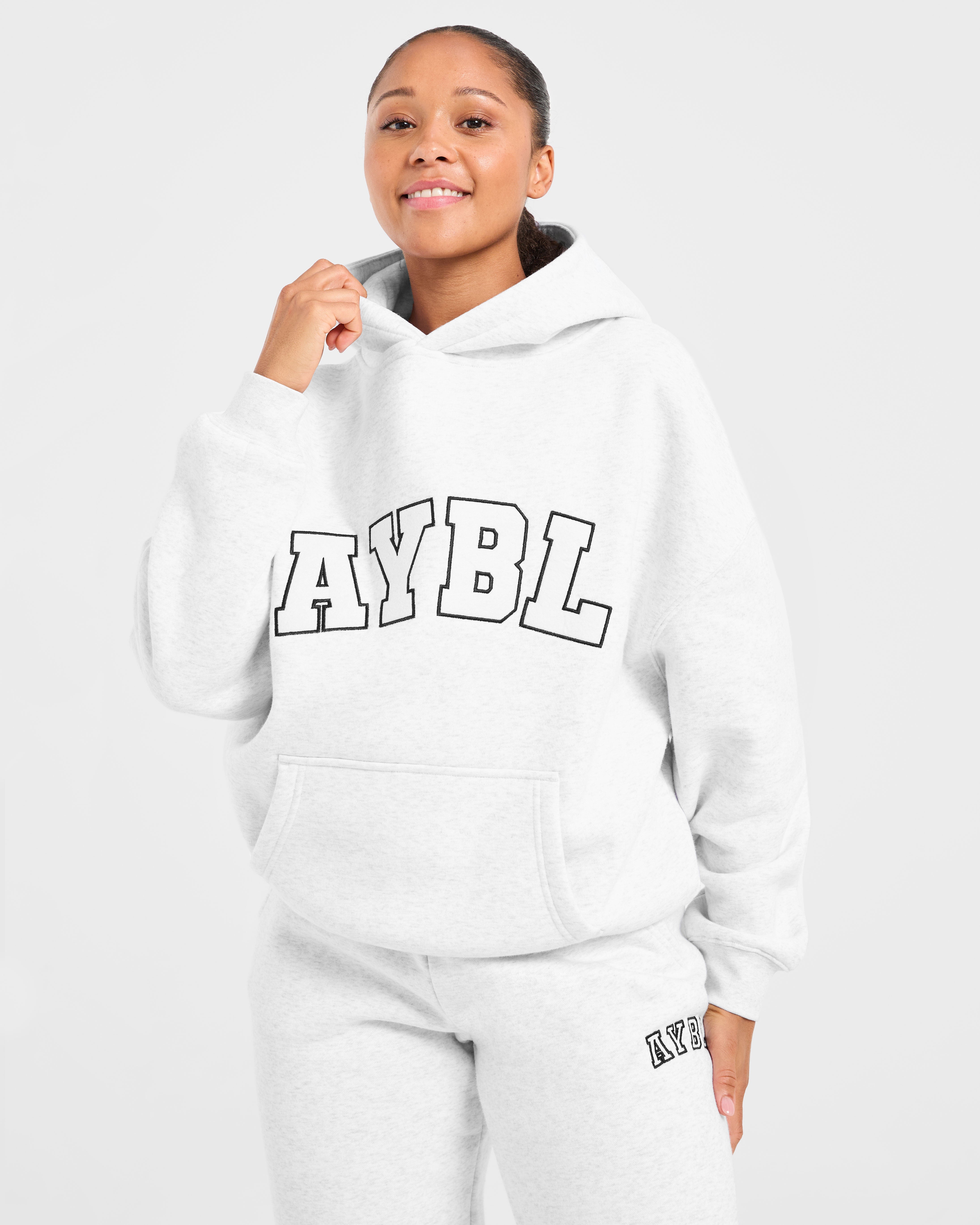 Varsity 2.0 Oversized Hoodie - Heather Gris