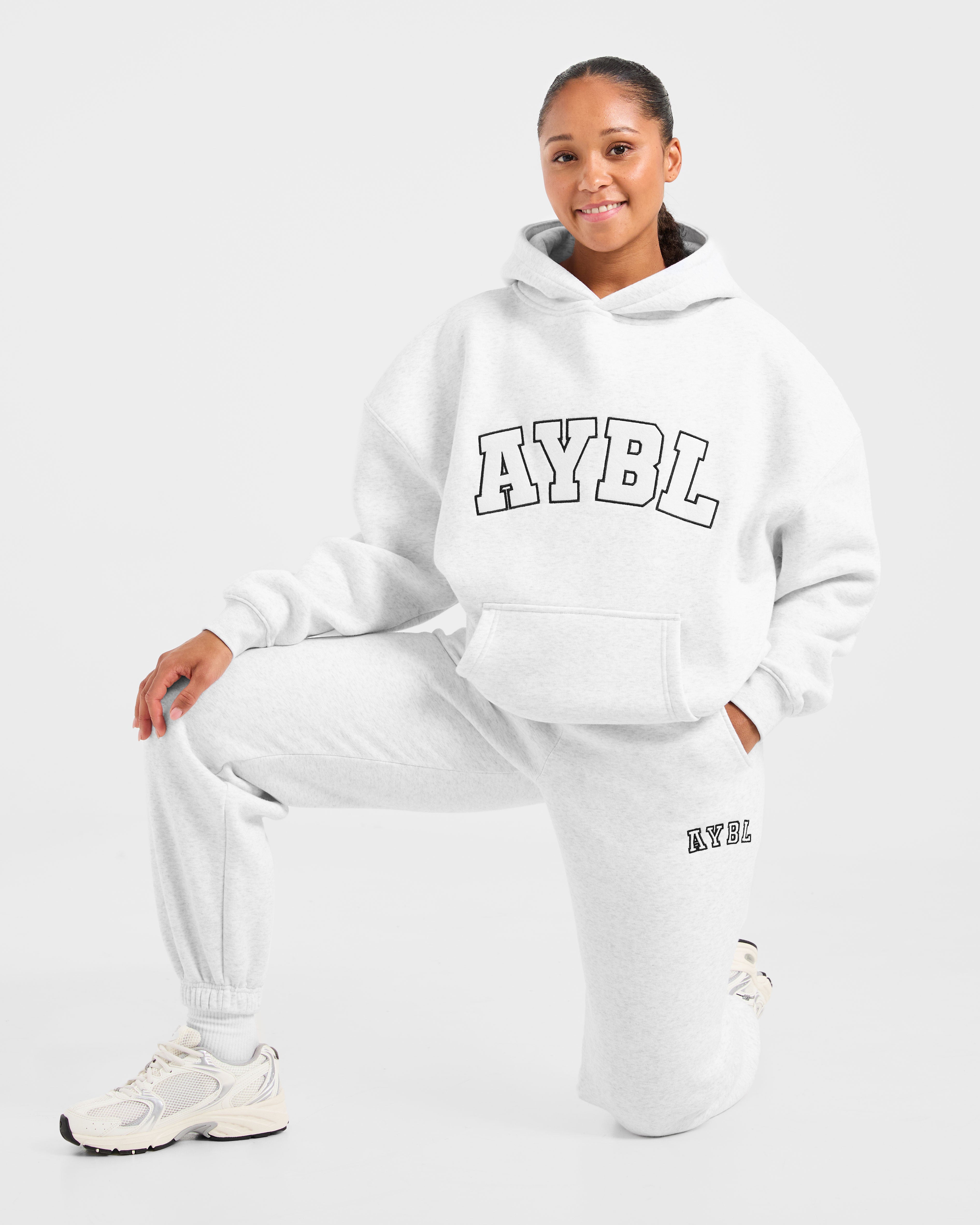 Varsity 2.0 Oversized Hoodie - Heather Gris