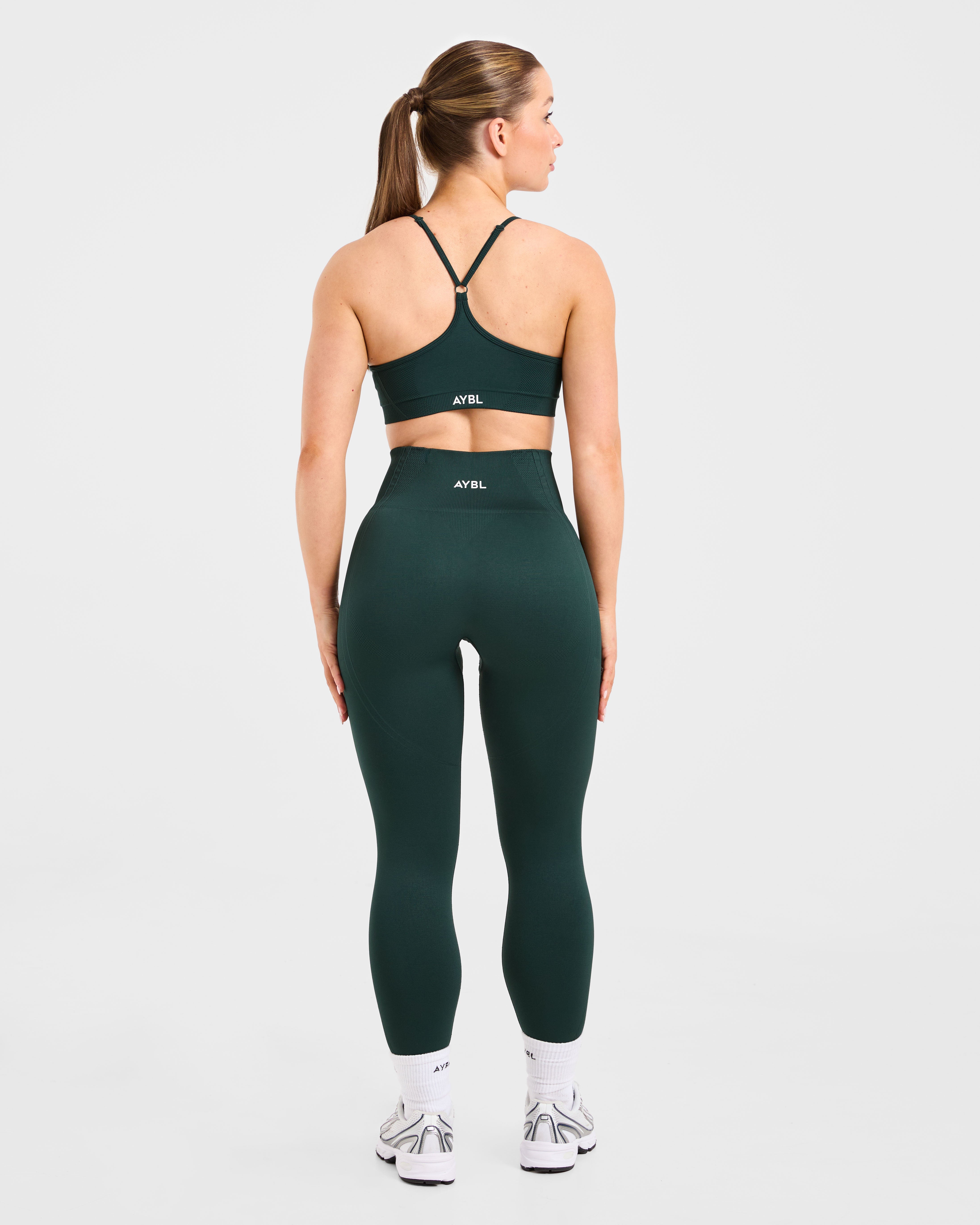 Balance V3 Seamless Strappy Sports Bra - Dark Vert