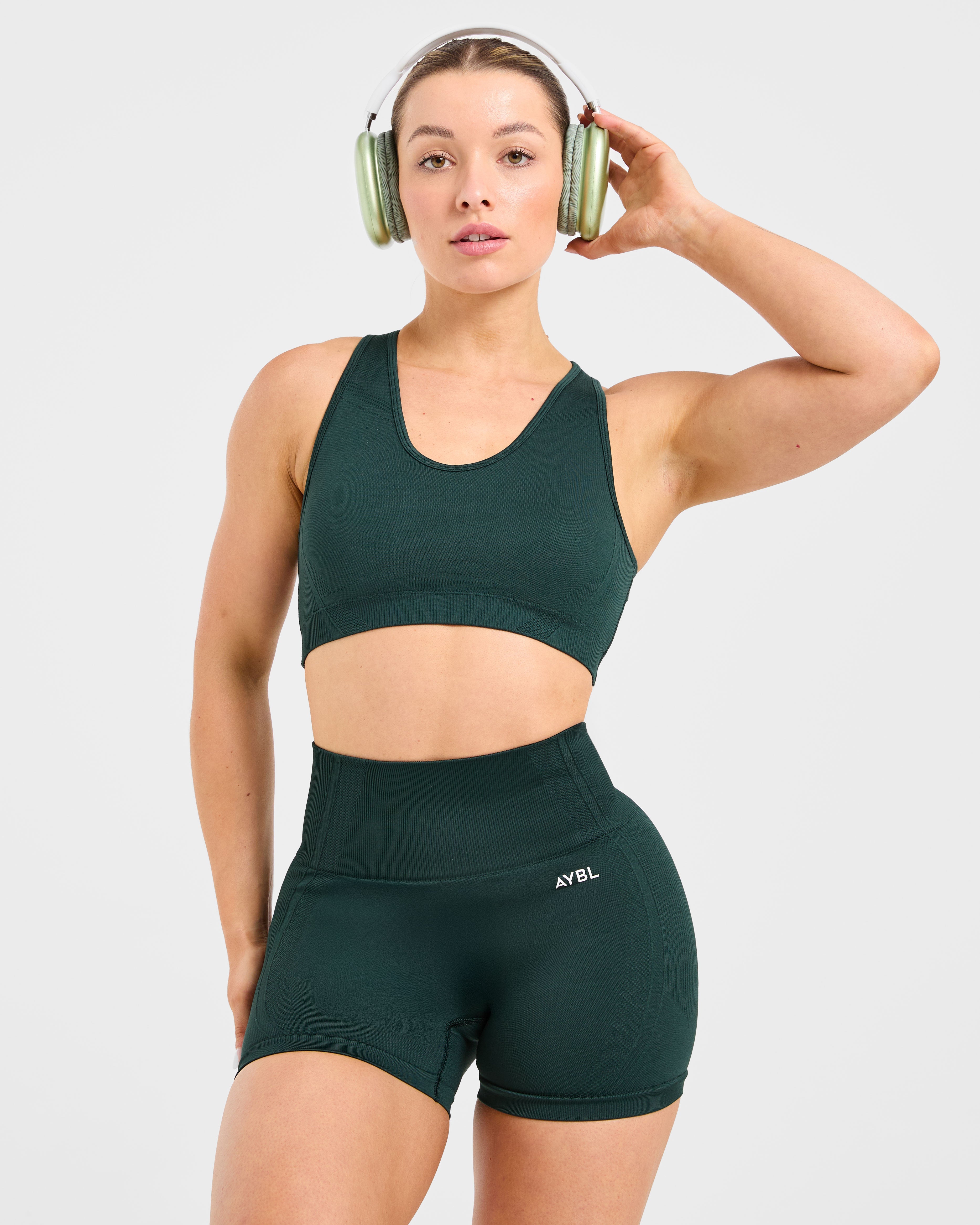 Balance V3 Seamless Sports Bra - Dark Vert