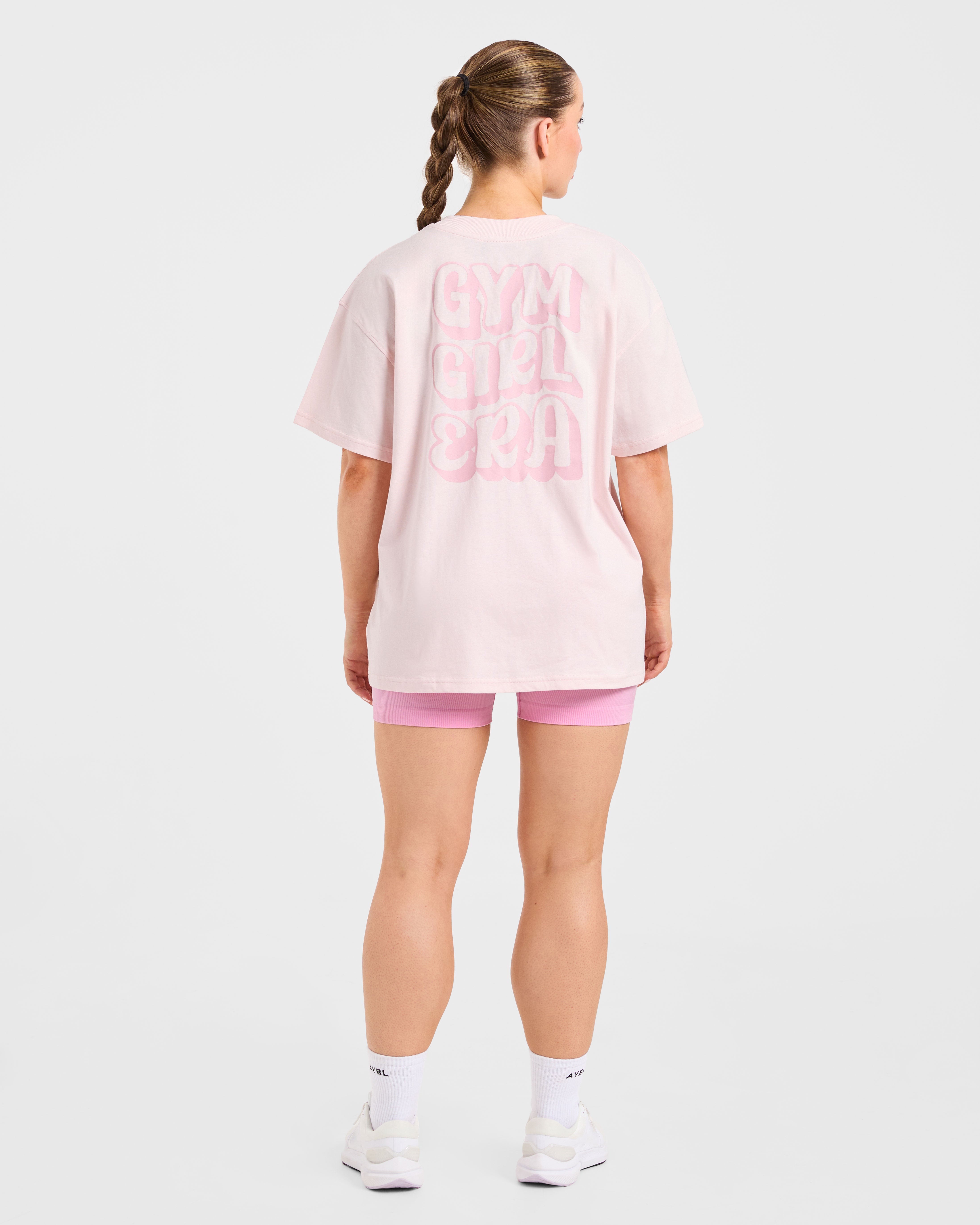 Gym Girl Era Oversized T Shirt - Rose
