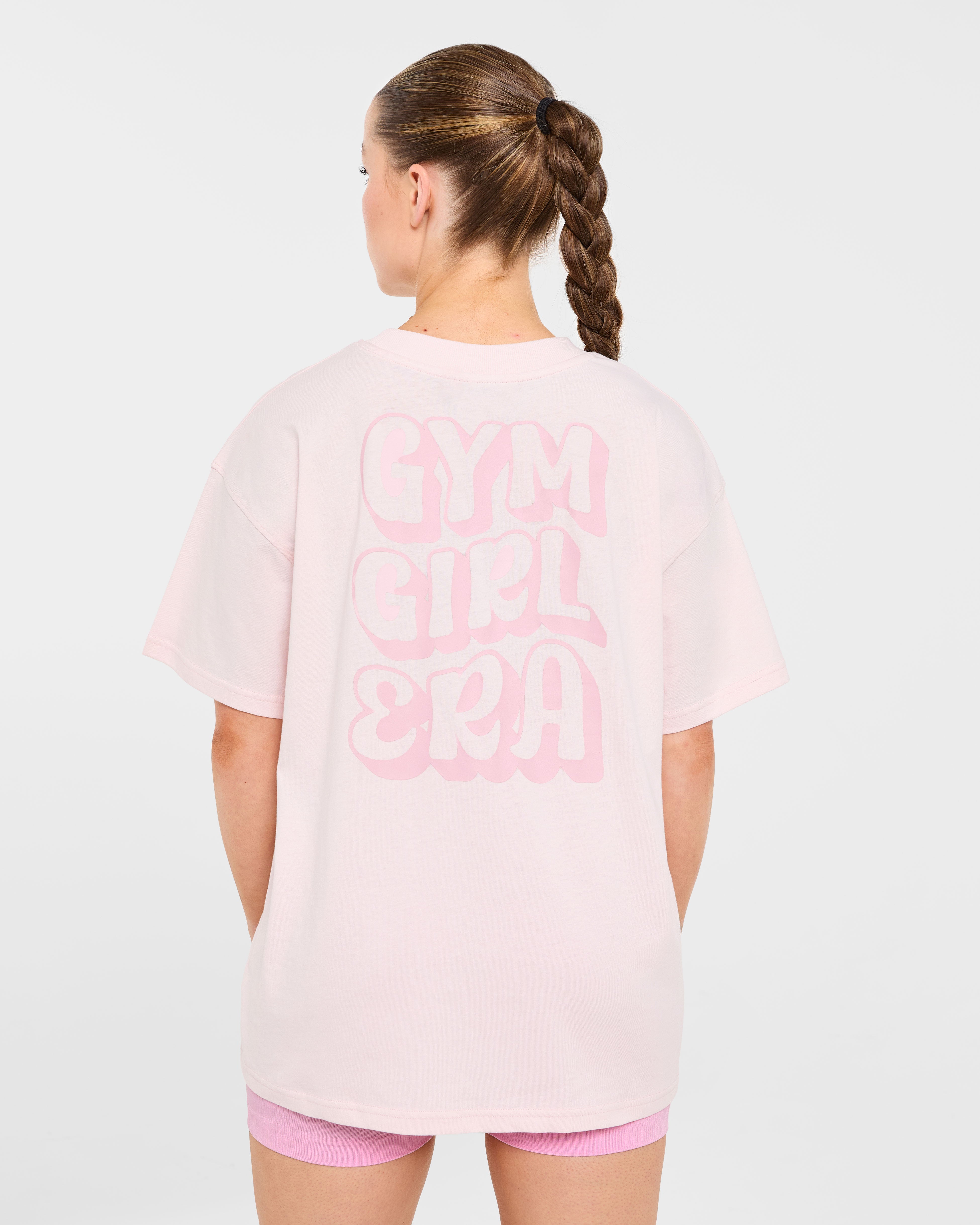 Gym Girl Era Oversized T Shirt - Rose
