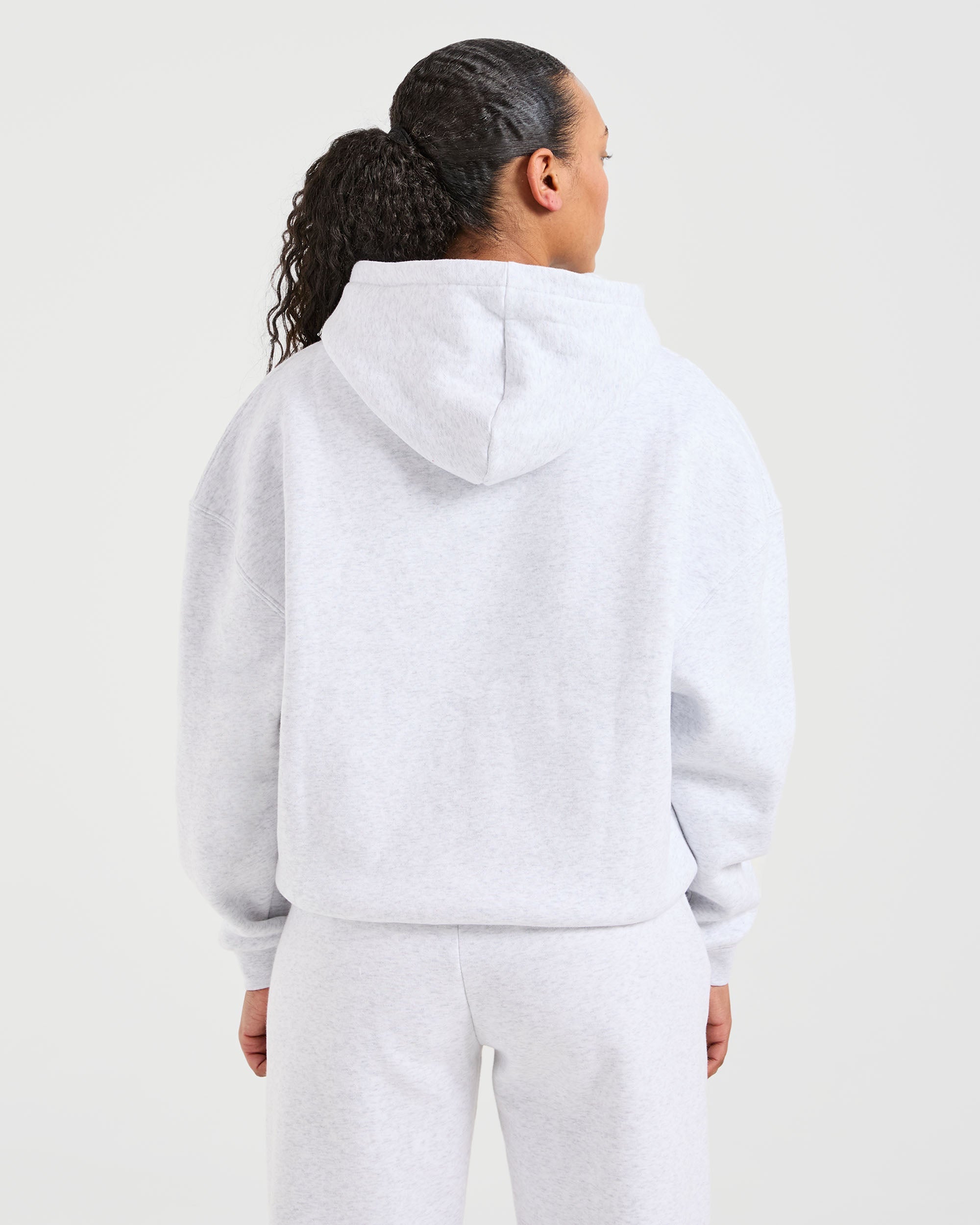 Classic Plush Oversized Hoodie - Heather Gris