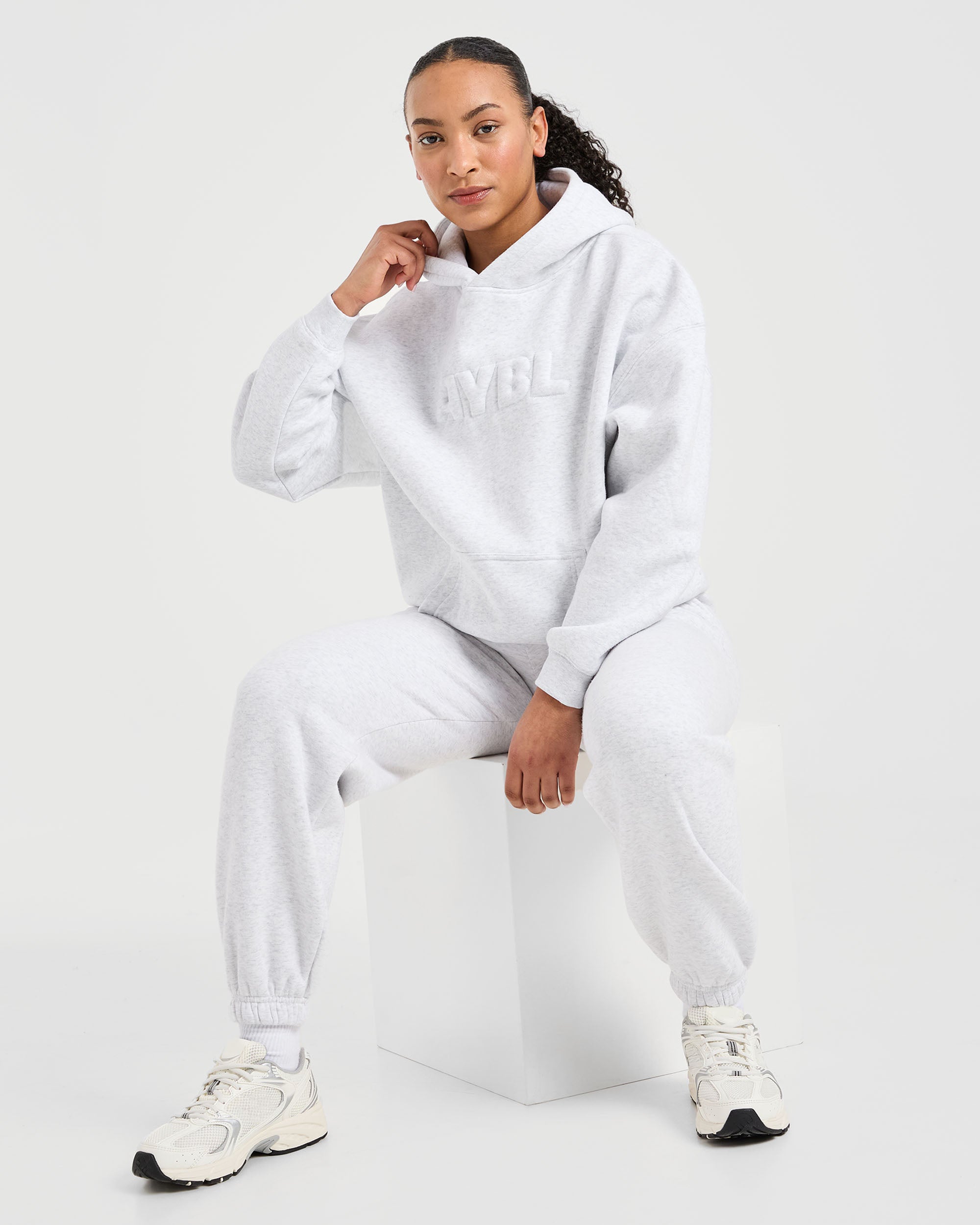 Classic Plush Oversized Hoodie - Heather Gris