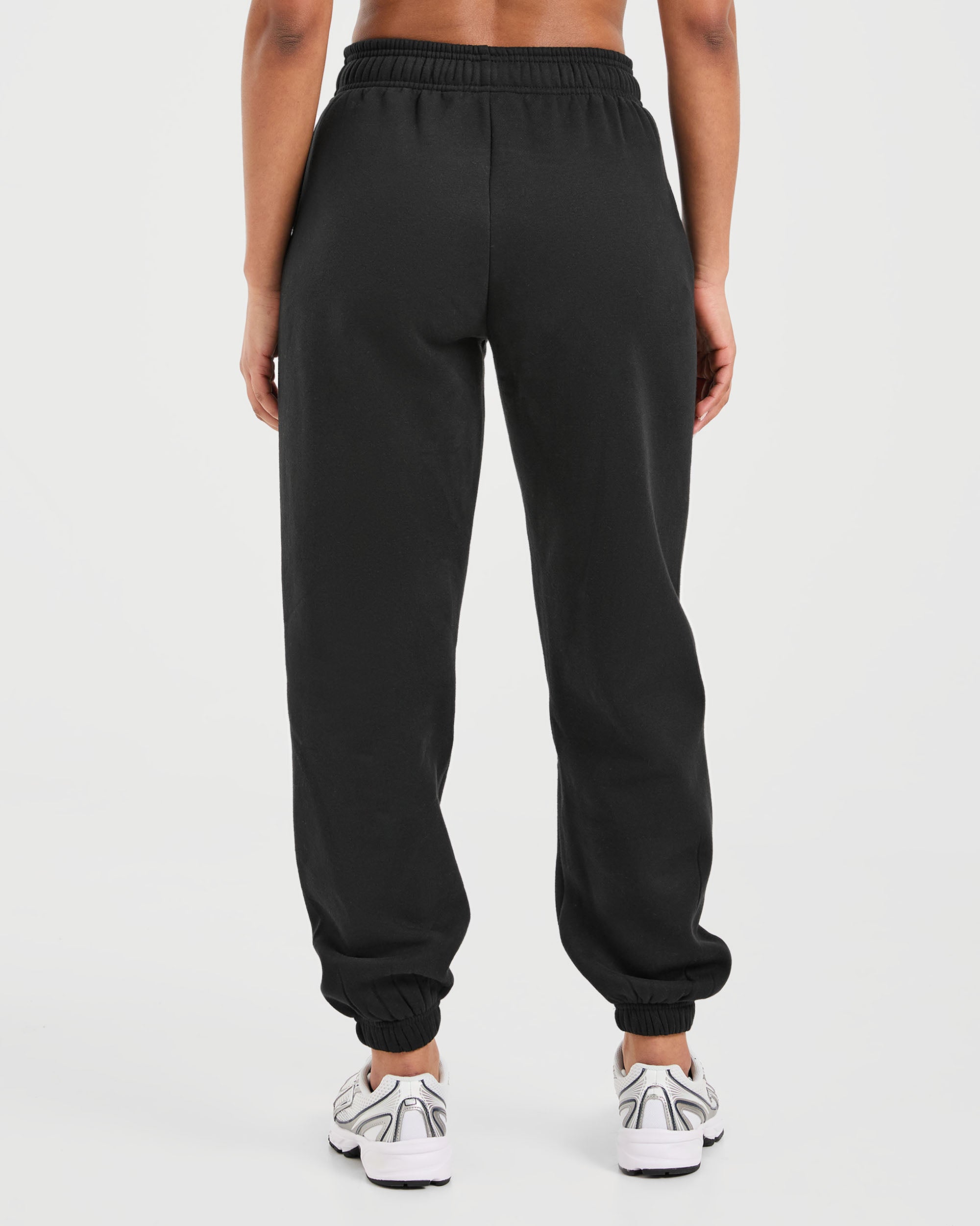 Classic Plush Oversized Joggers - Noir