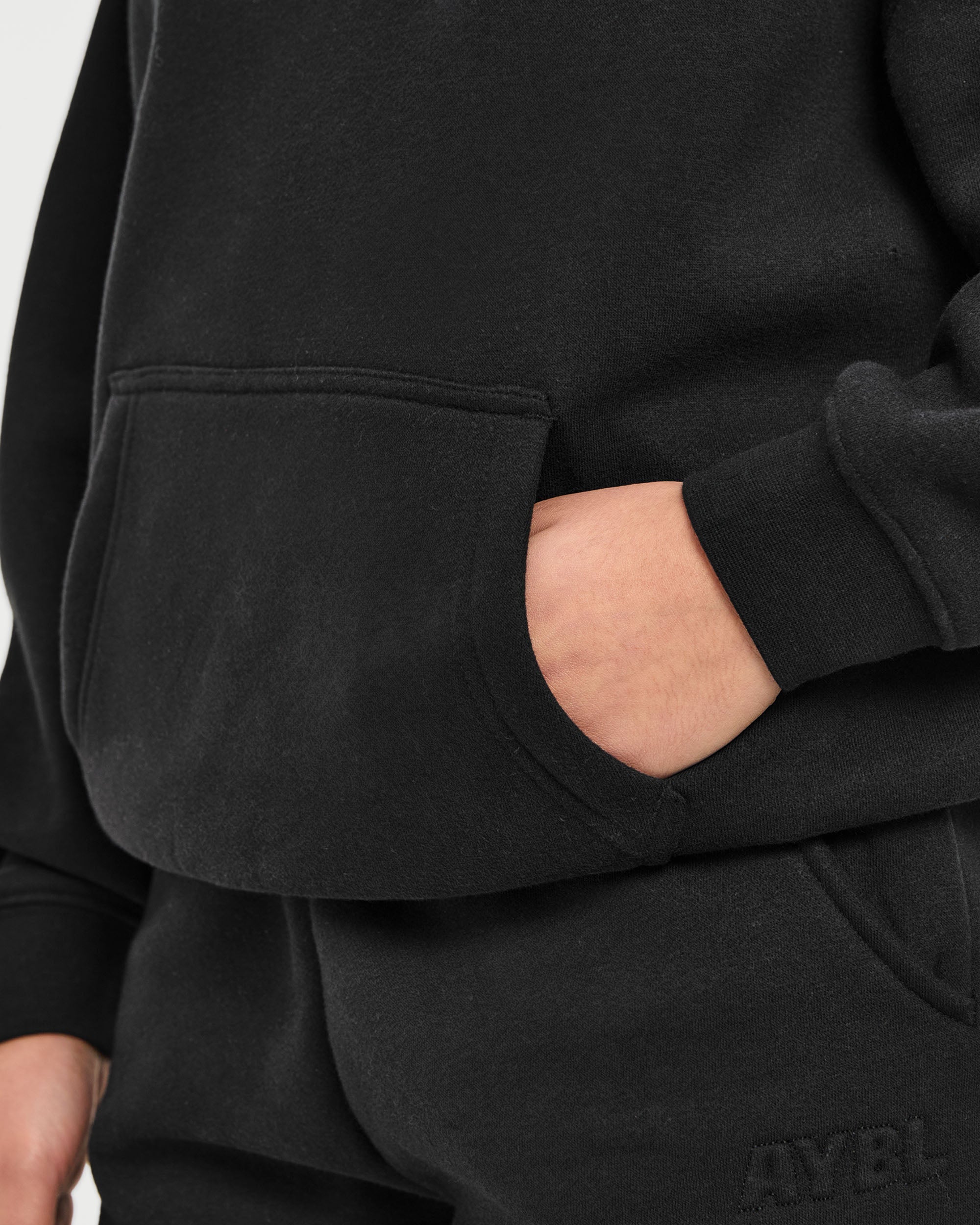 Classic Plush Oversized Hoodie - Noir