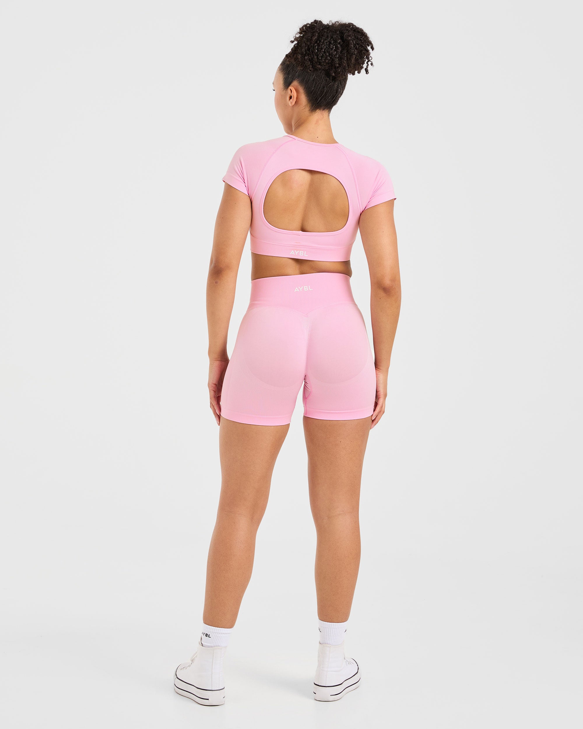 Adapt Seamless Crop Top - Spring Rose