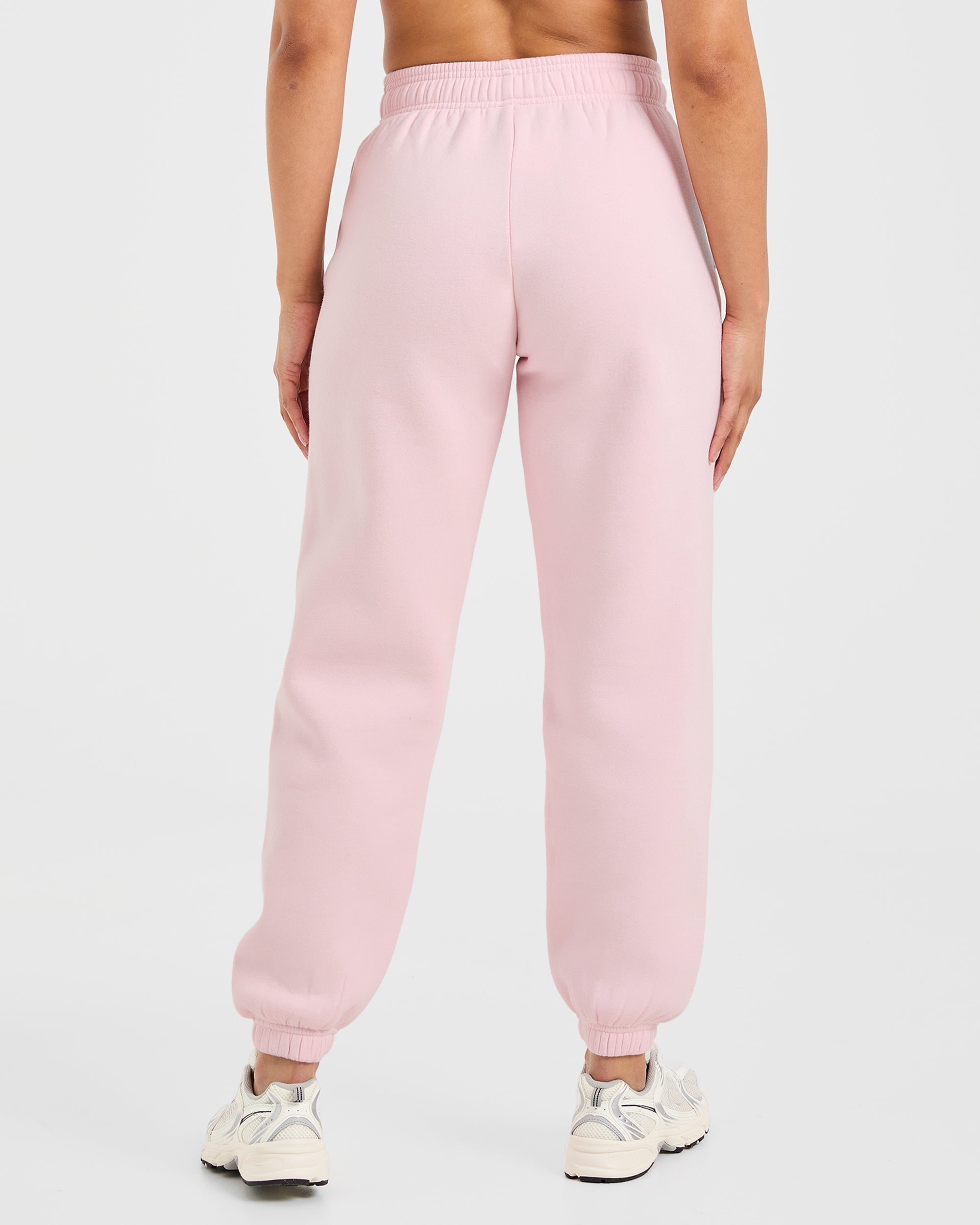 Classic Plush Oversized Joggers - Pastel Rose