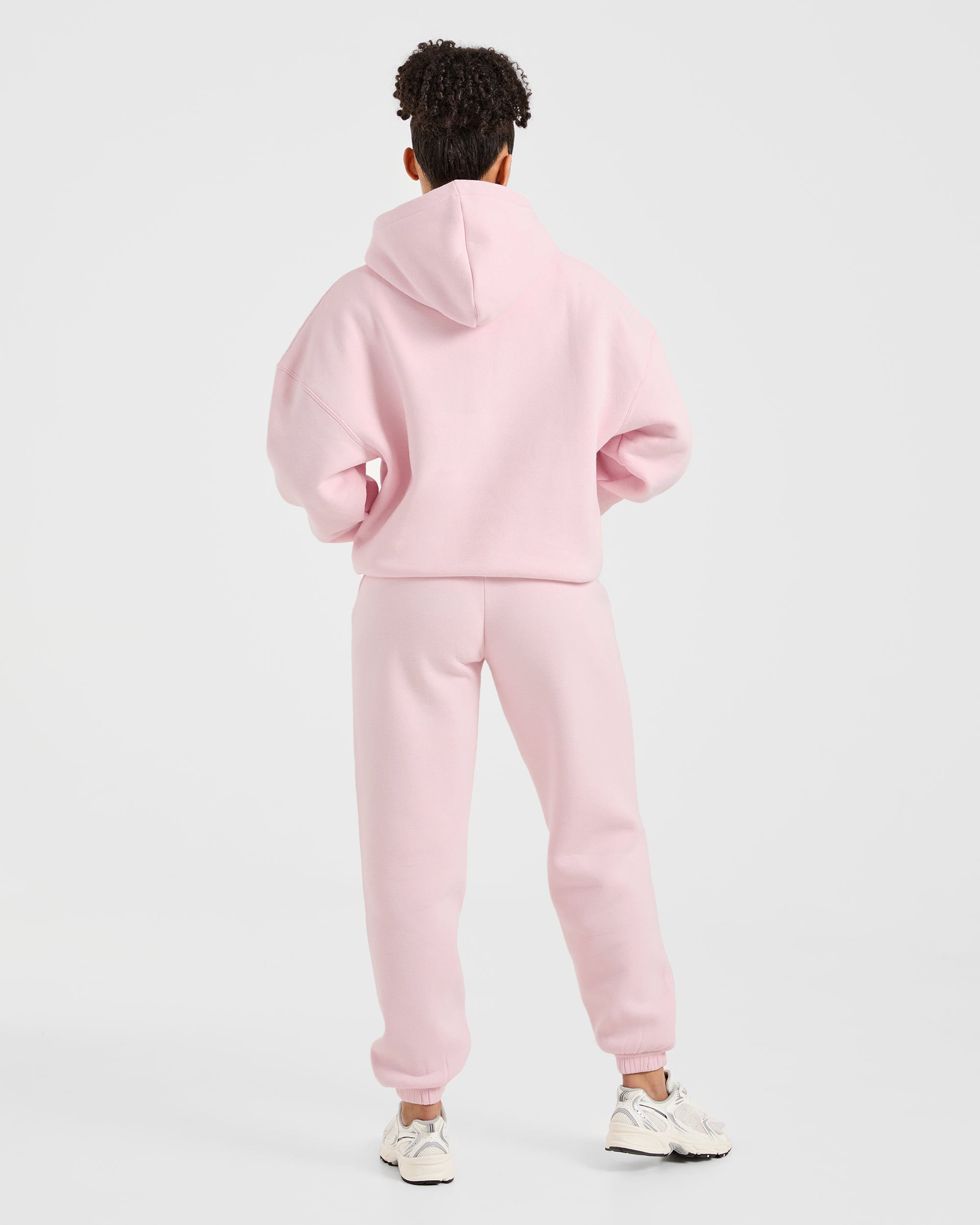 Classic Plush Oversized Hoodie - Pastel Rose