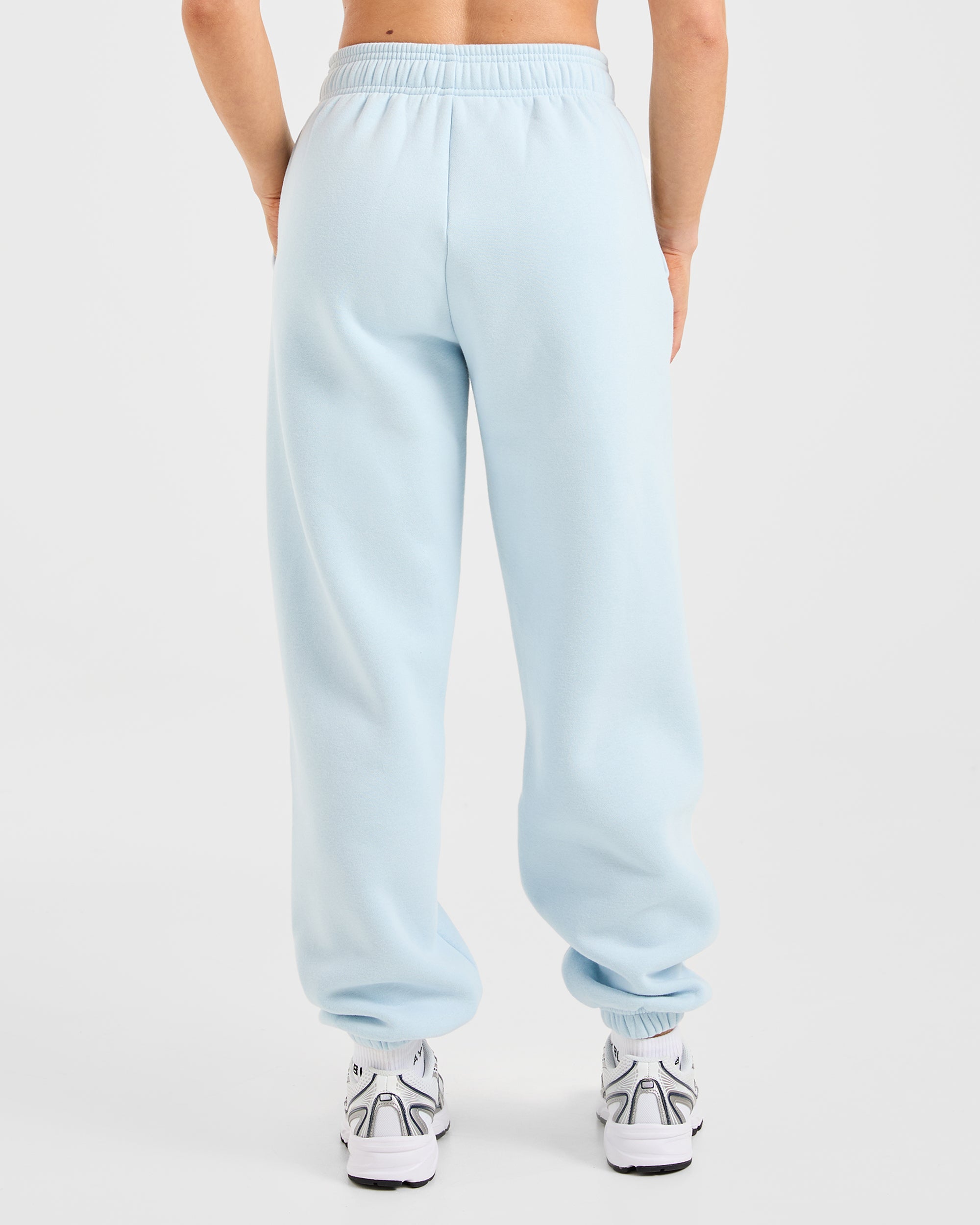 Classic Plush Oversized Joggers - Pastel Bleu