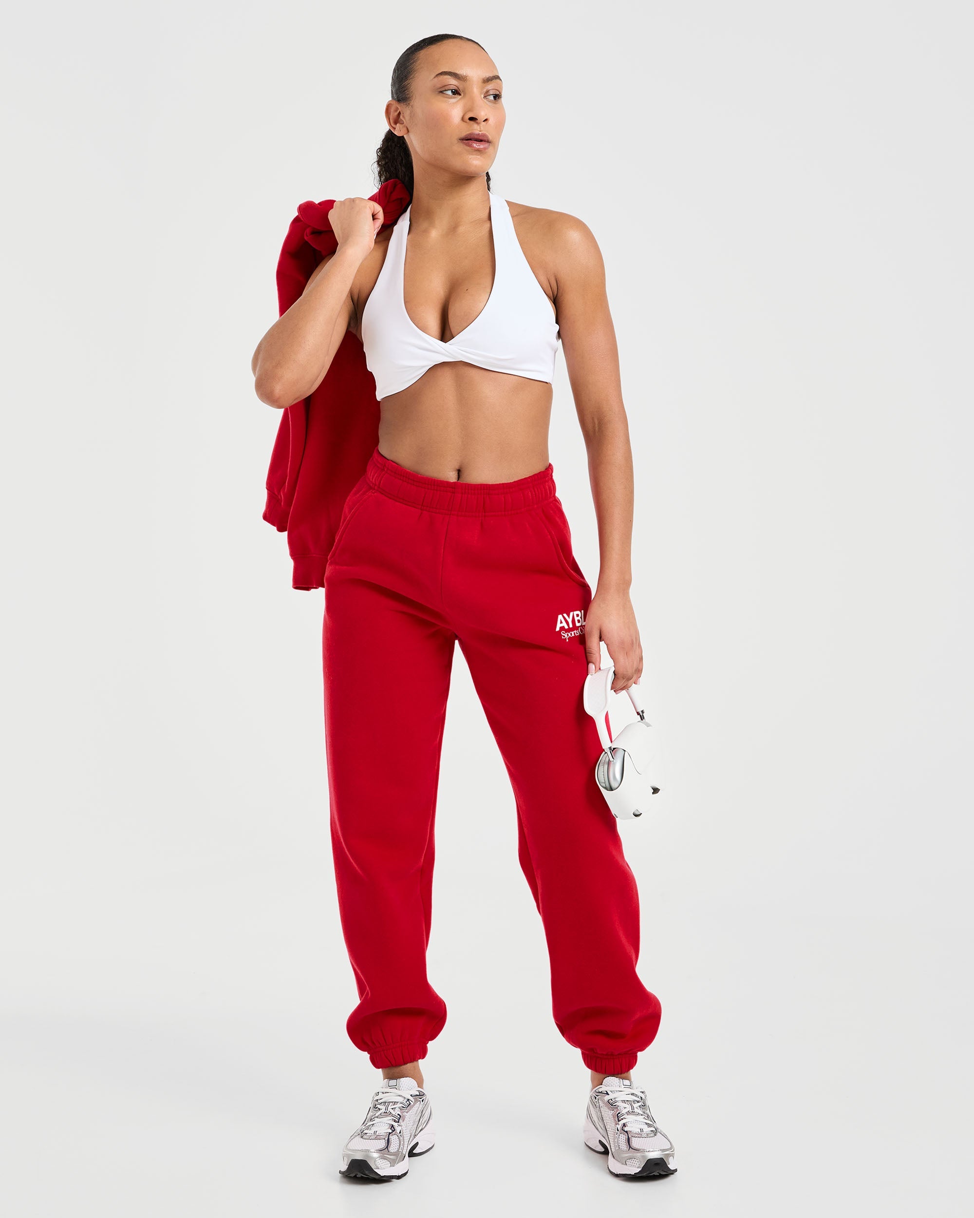 AYBL Sports Club Oversized Joggers - True Rouge