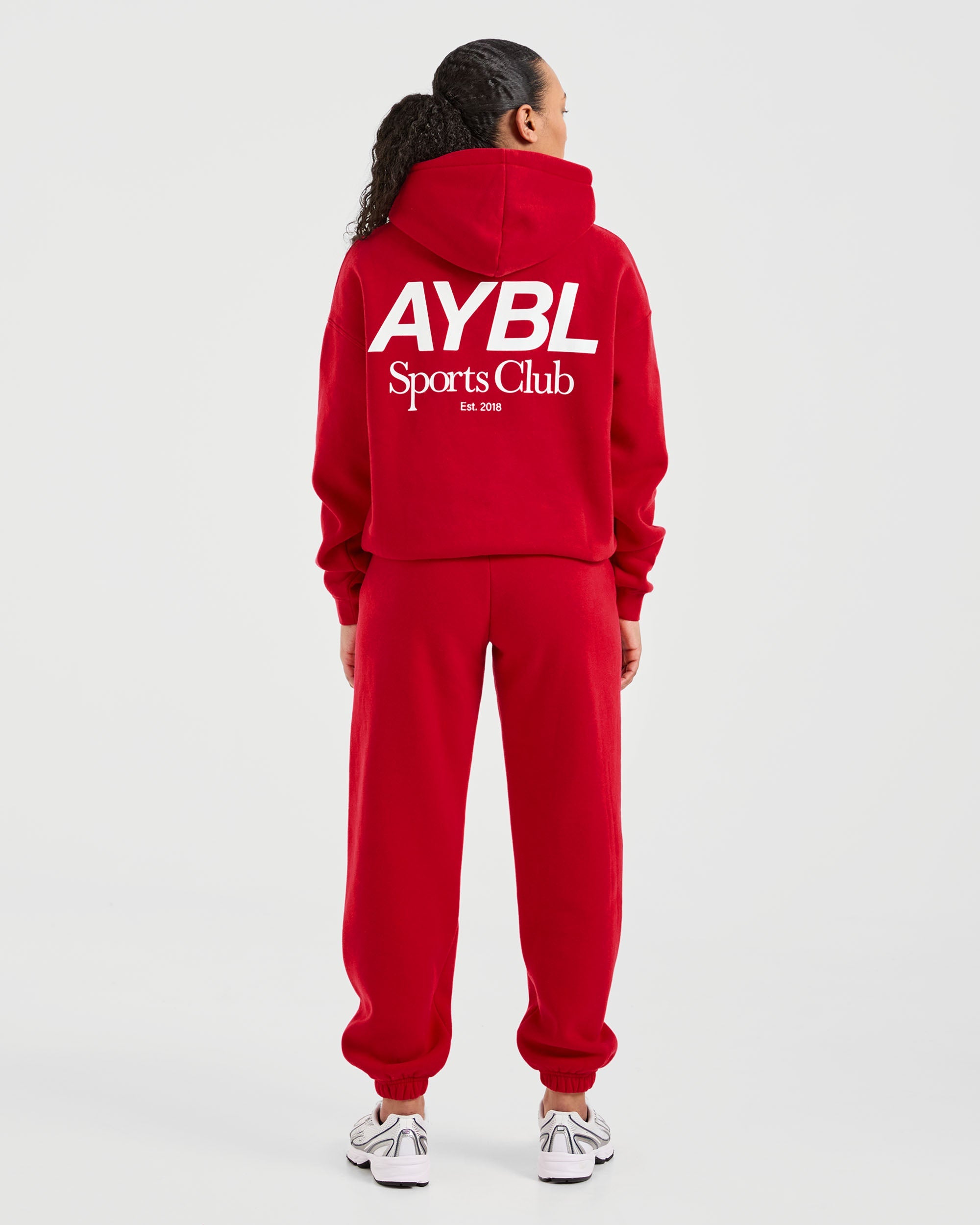 AYBL Sports Club Oversized Hoodie - True Rouge