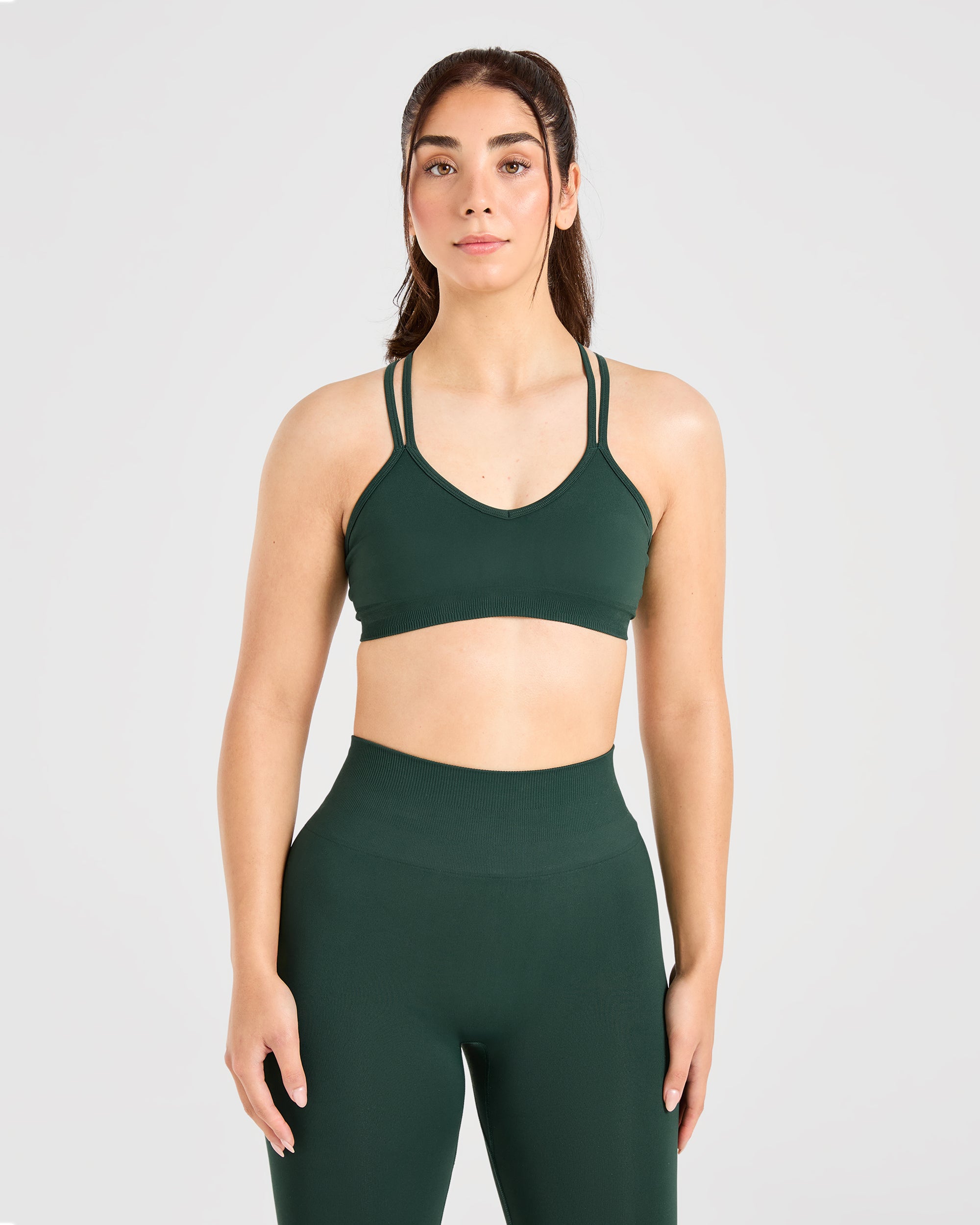 Power Seamless Sports Bra - Evergreen