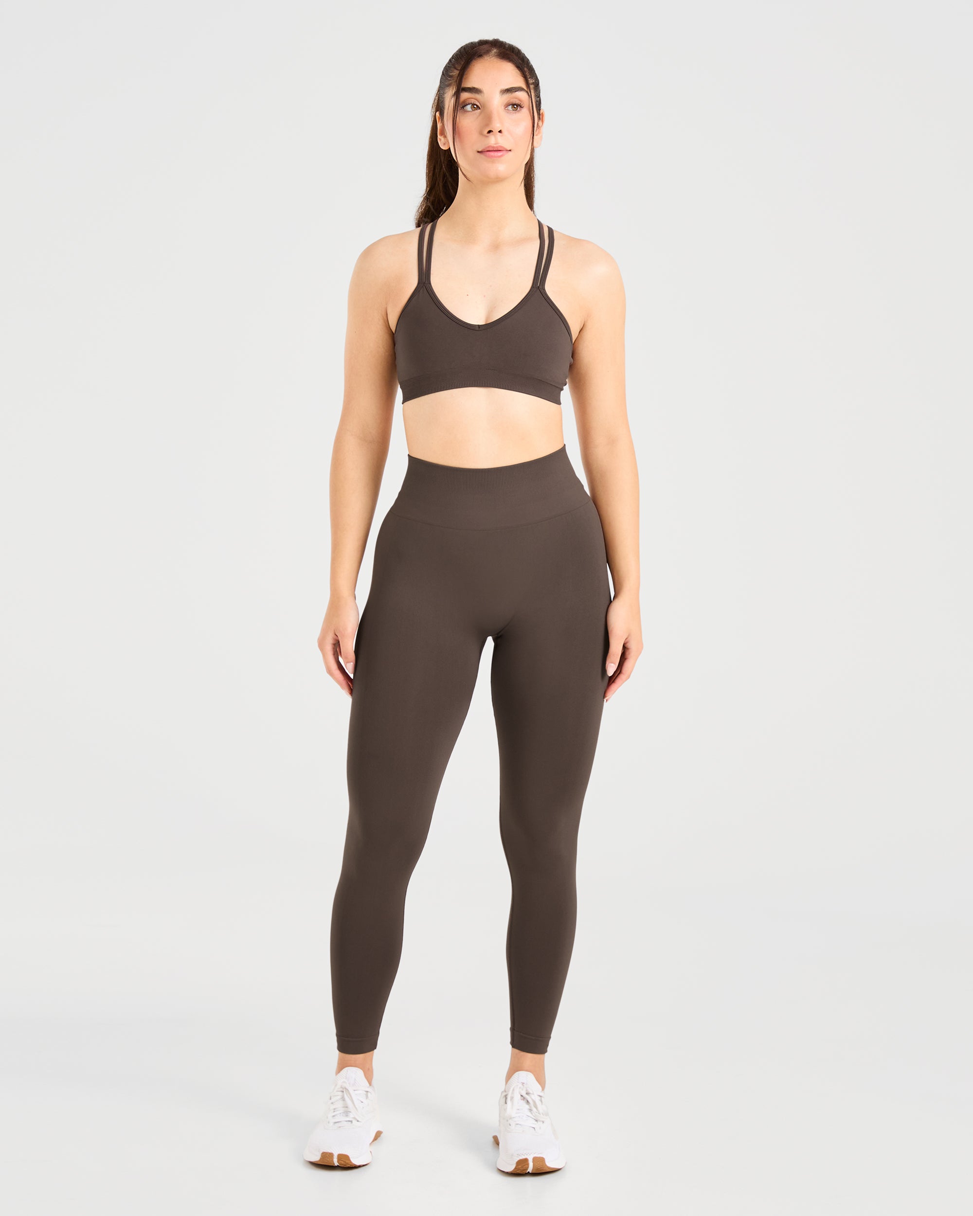 Power Seamless Sports Bra - Chestnut Brun