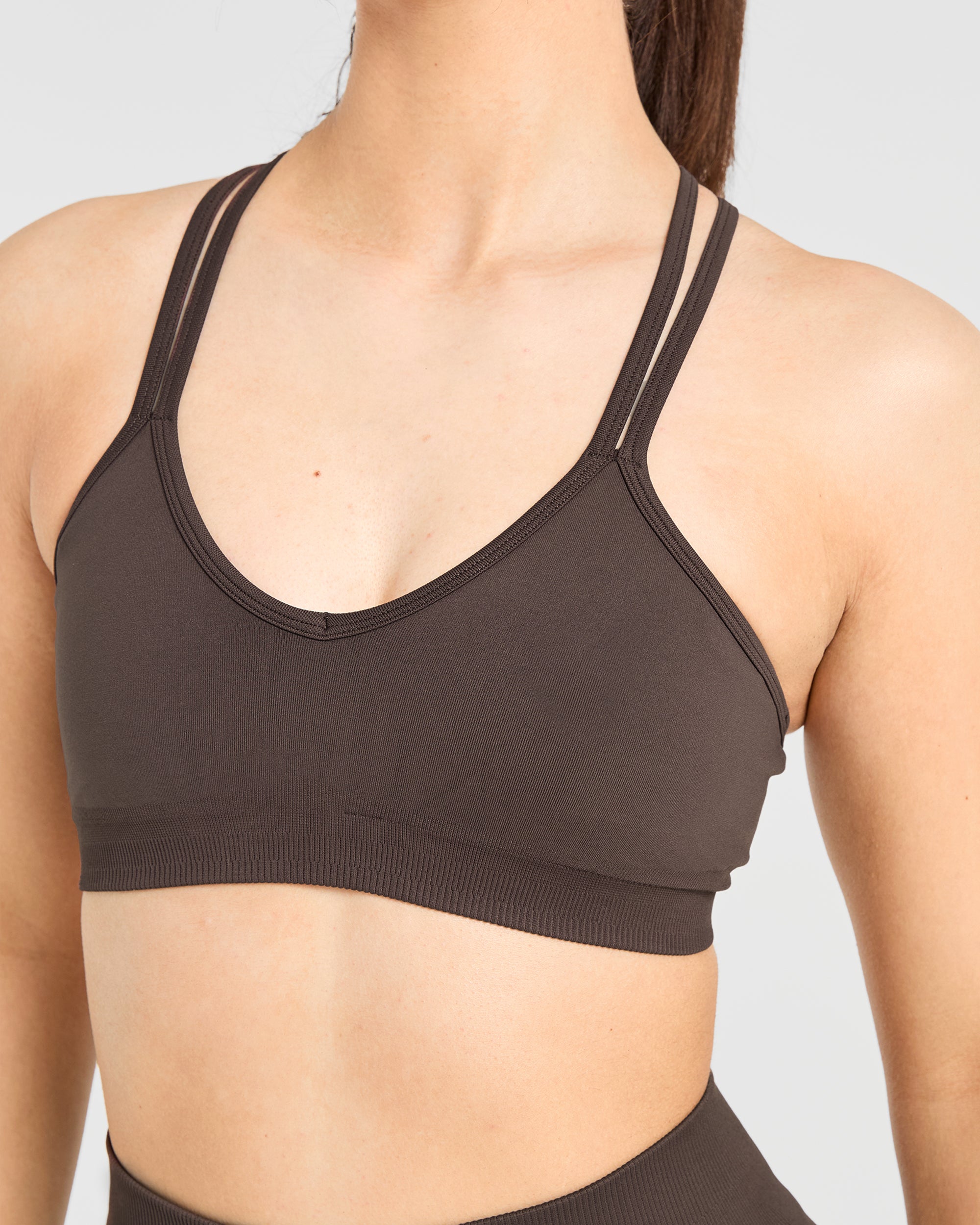 Power Seamless Sports Bra - Chestnut Brun