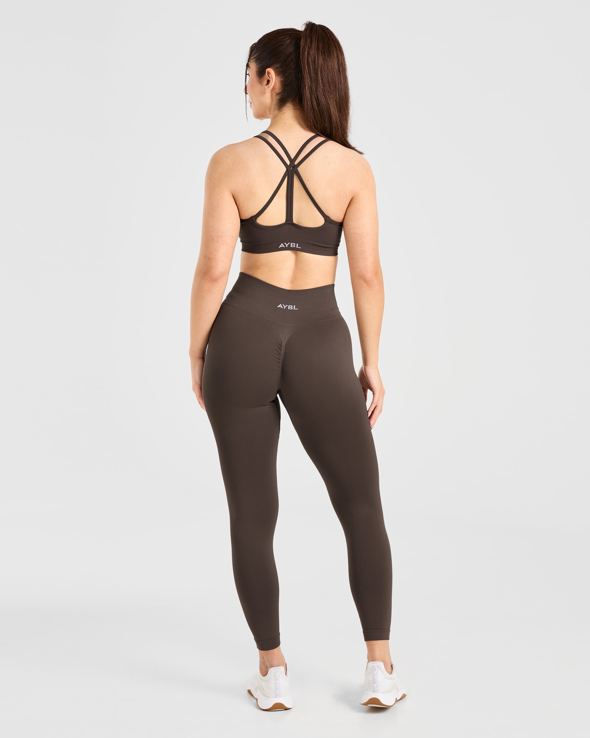 Power Seamless Sports Bra - Chestnut Brun