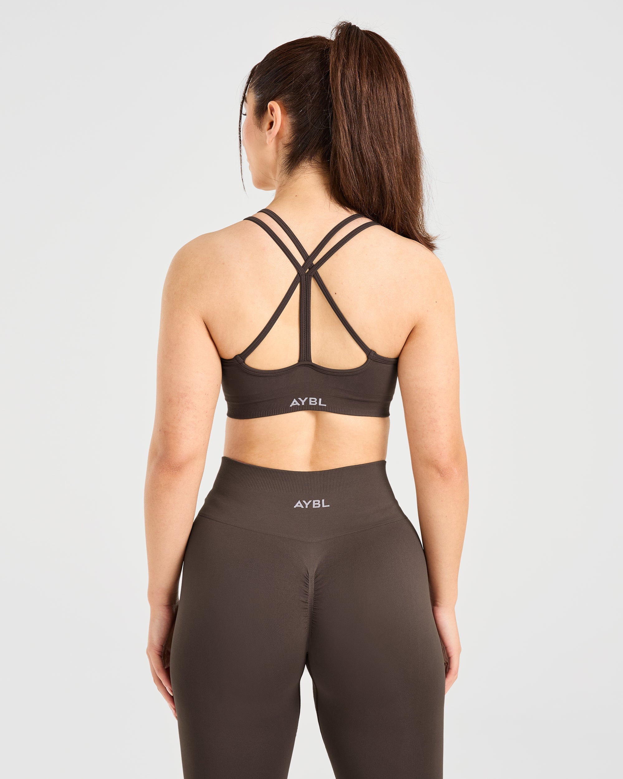 Power Seamless Sports Bra - Chestnut Brun