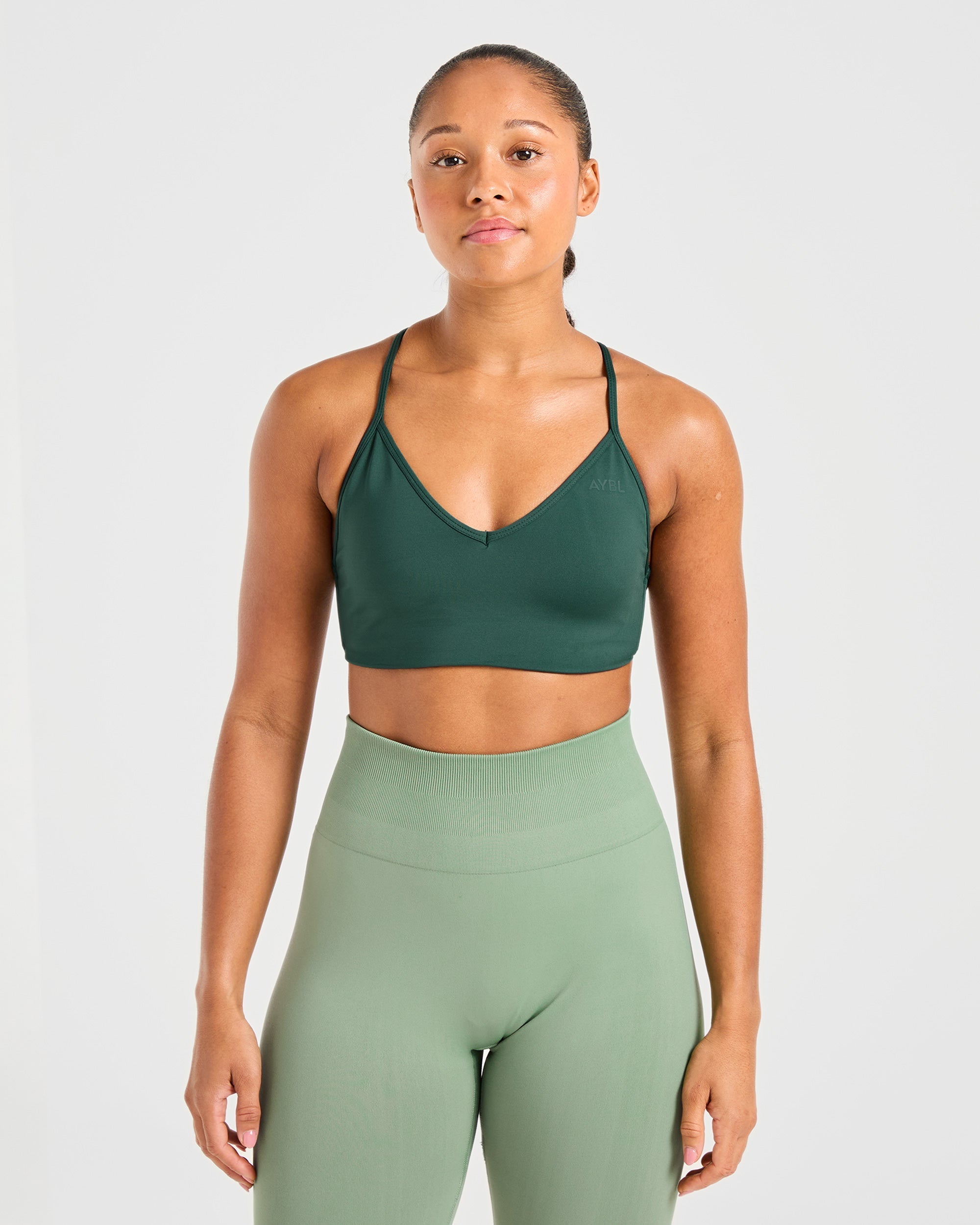 Essential Crossback Sports Bra - Deep Vert