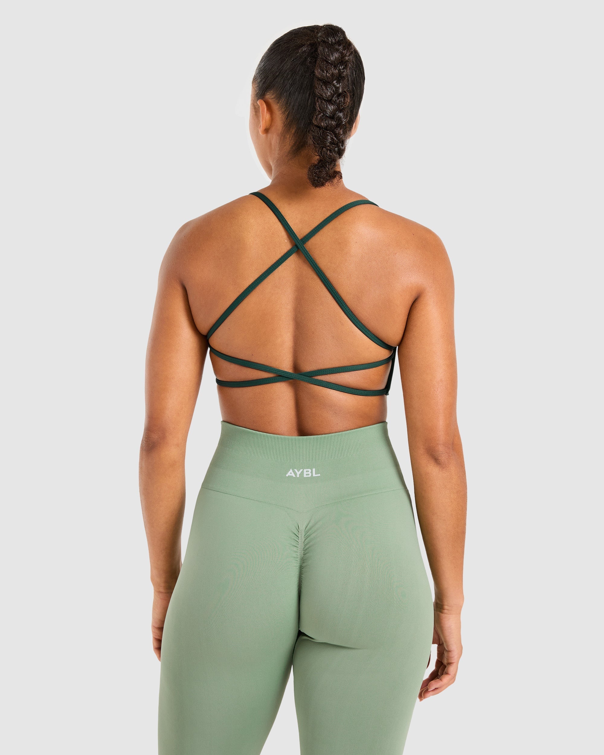 Essential Crossback Sports Bra - Deep Vert