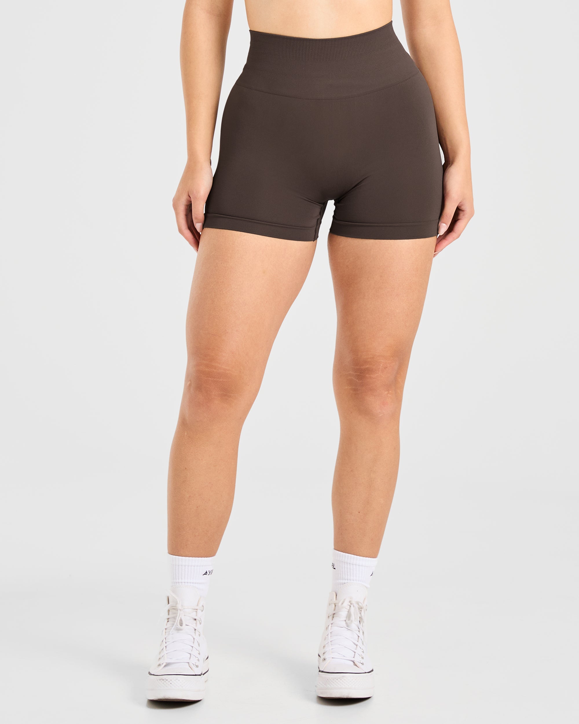 Power Seamless Shorts - Chestnut Brun