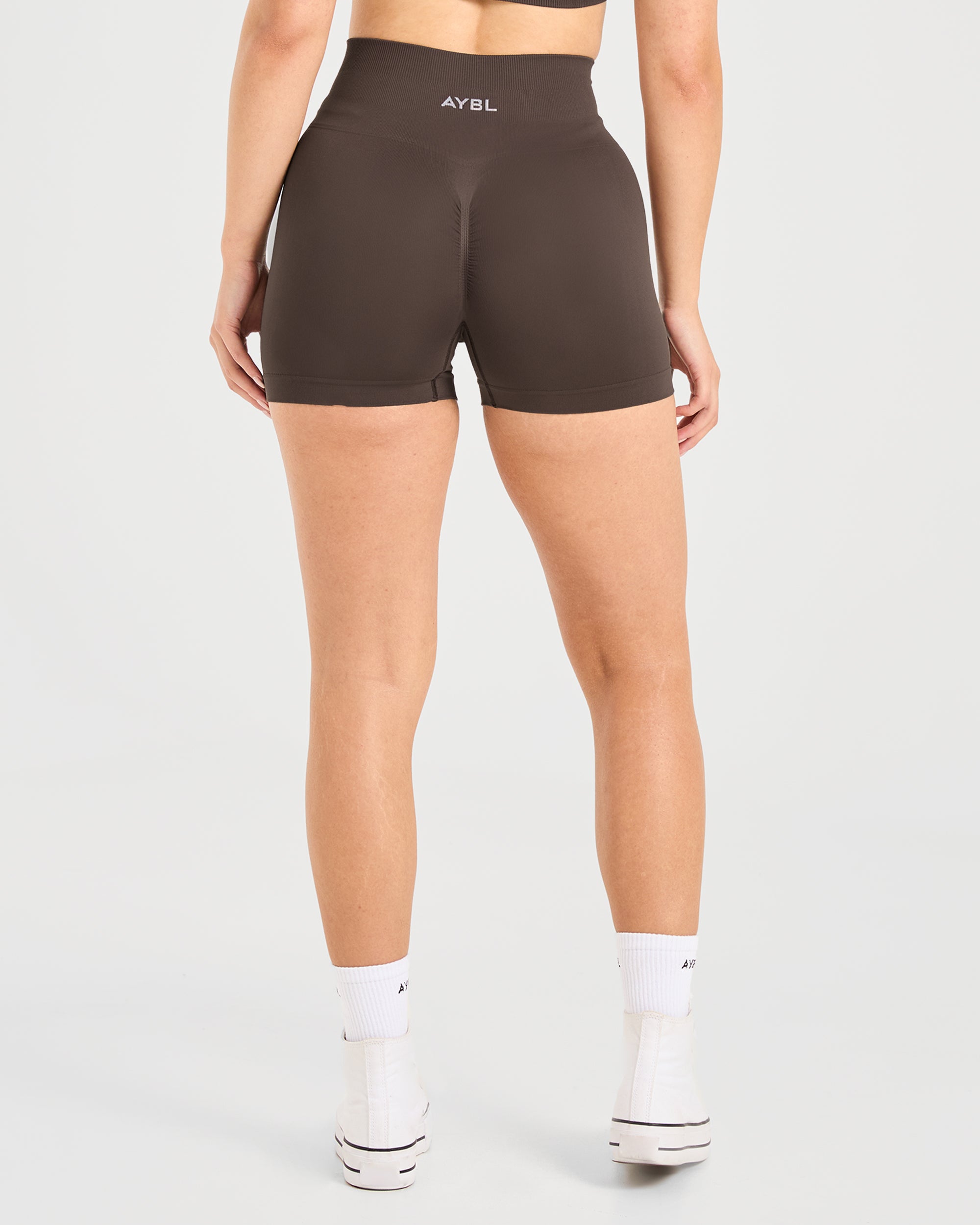 Power Seamless Shorts - Chestnut Brun