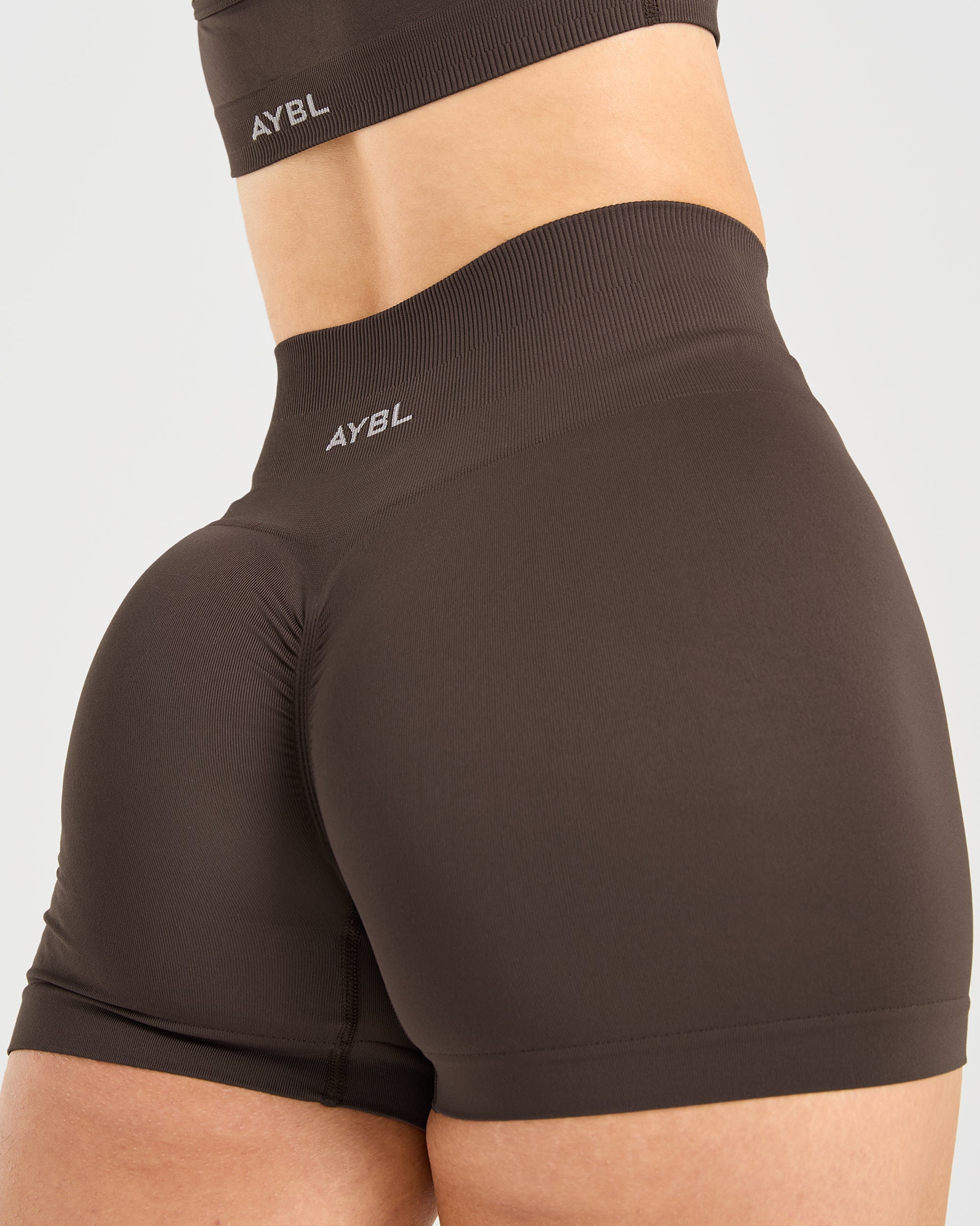 Power Seamless Shorts - Chestnut Brun