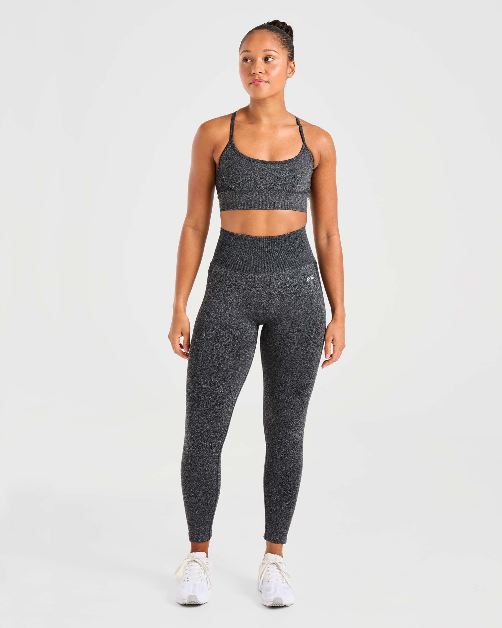 Empower Seamless Sports Bra - Noir Marl