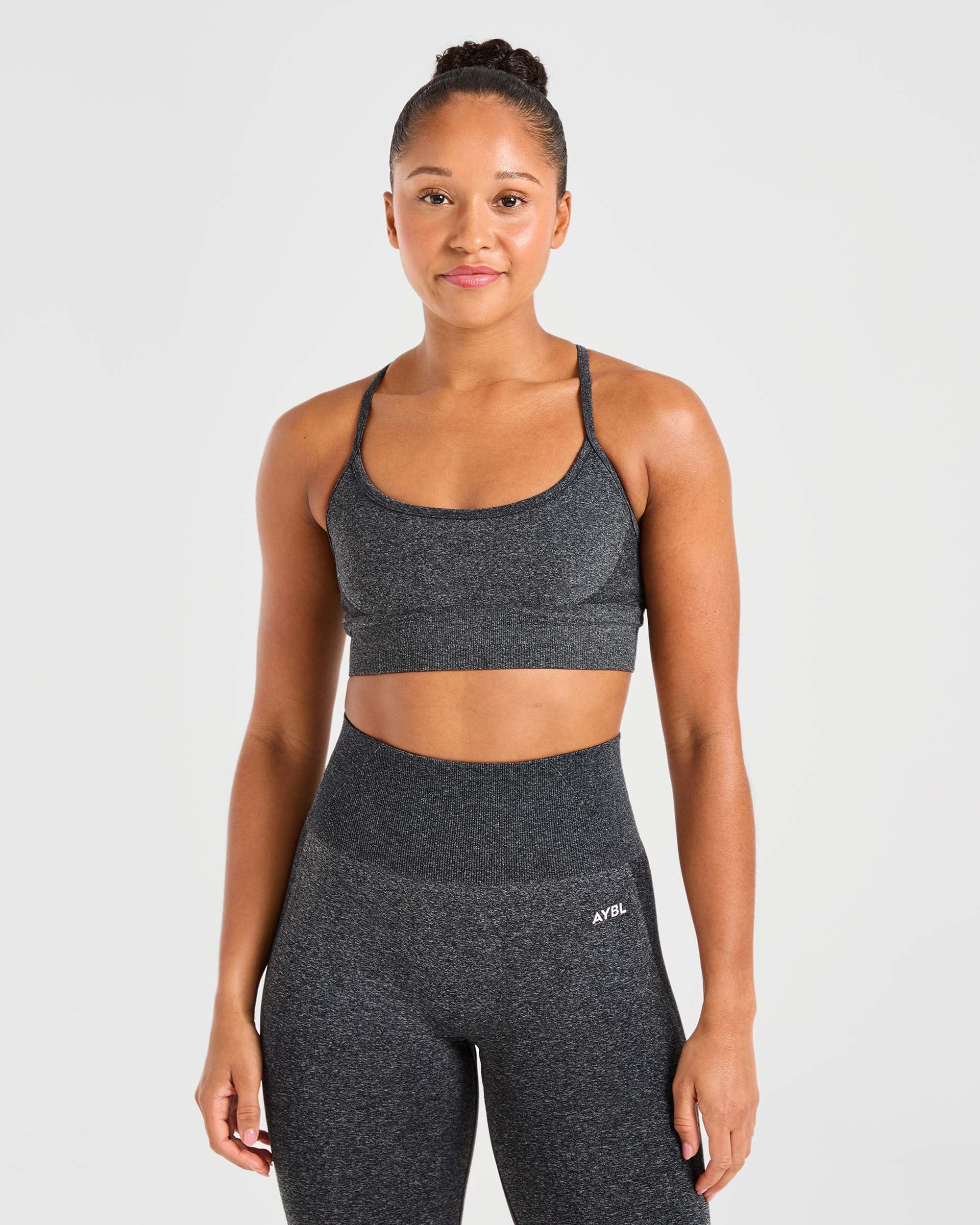 Empower Seamless Sports Bra - Noir Marl