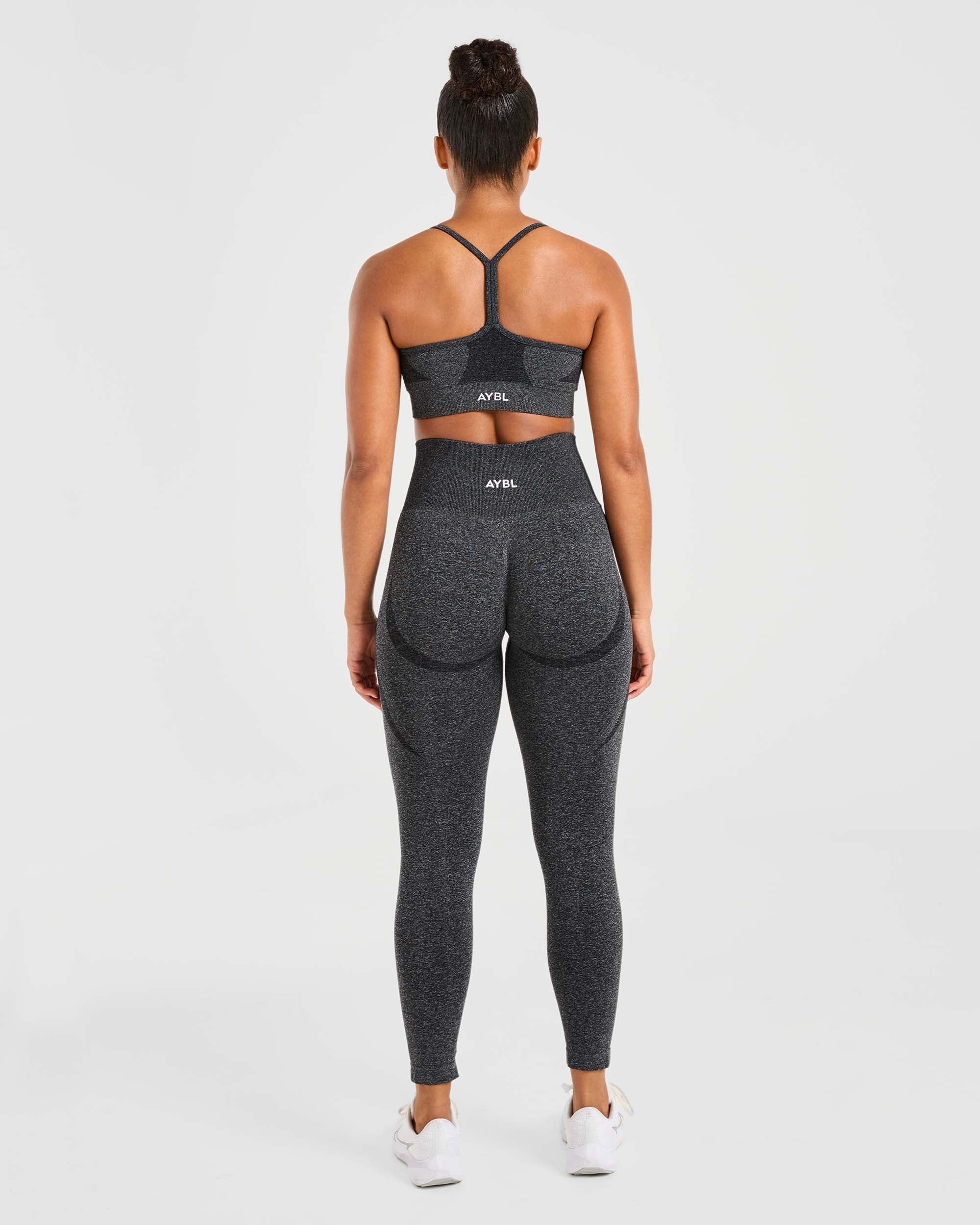 Empower Seamless Sports Bra - Noir Marl