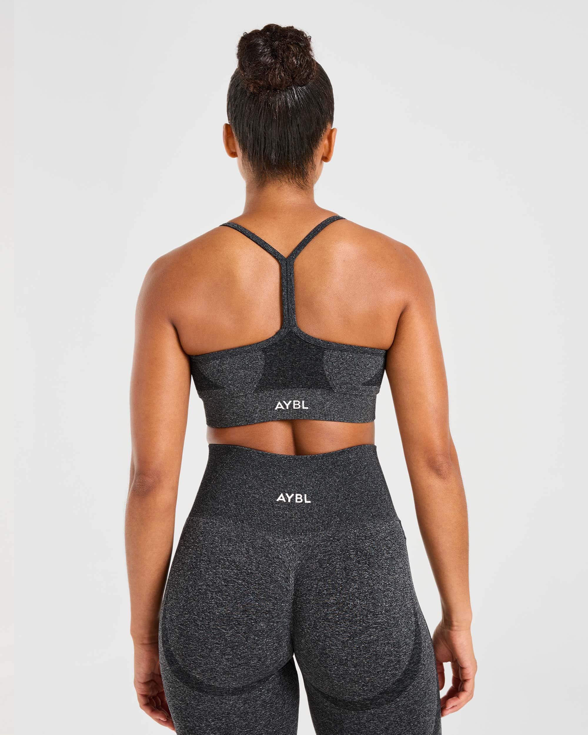 Empower Seamless Sports Bra - Noir Marl