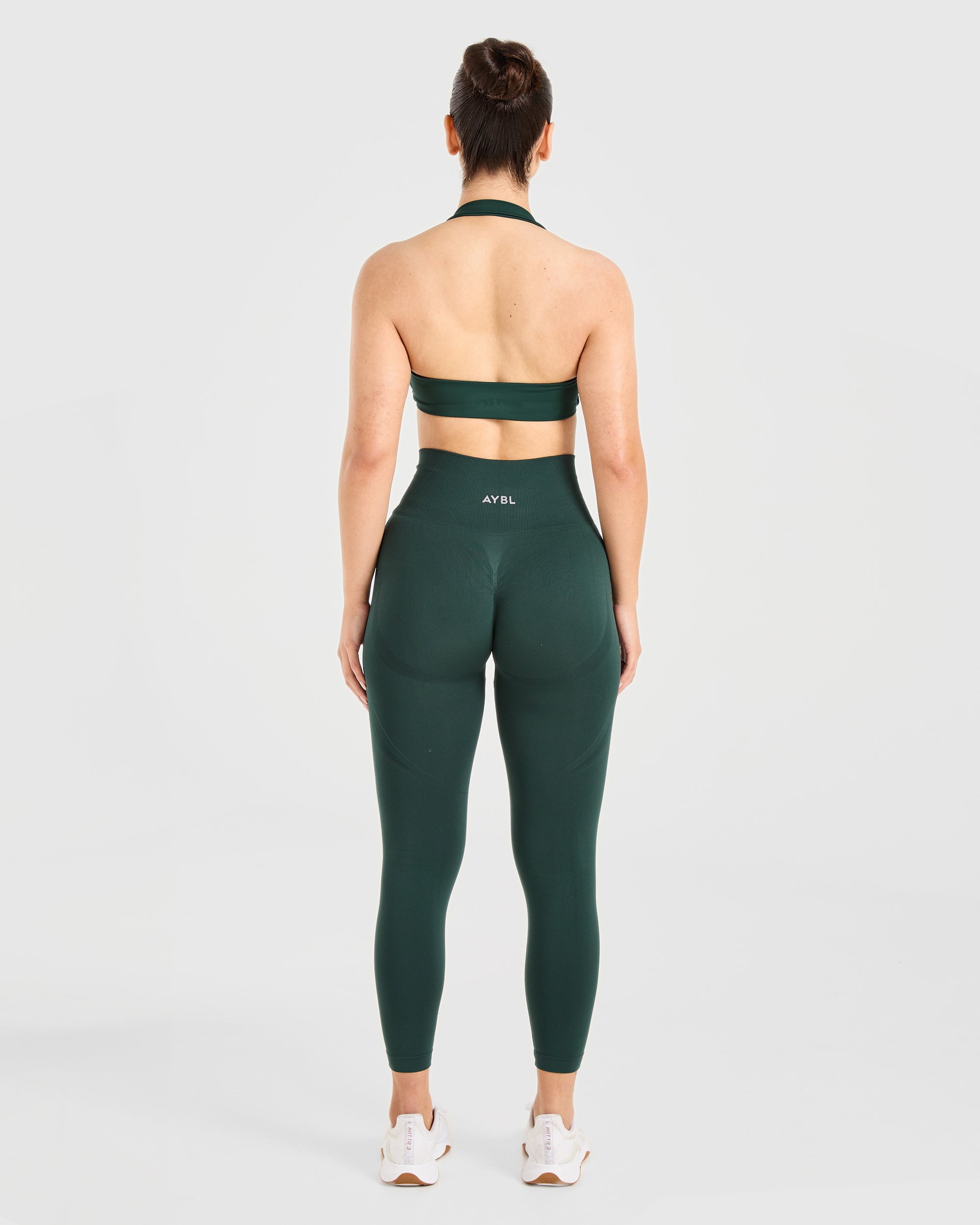 Essential Halterneck Sports Bra - Deep Vert