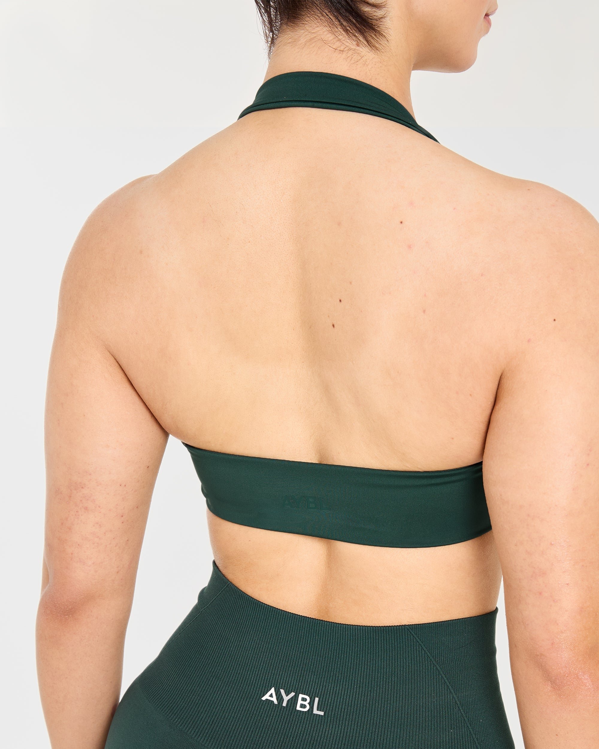 Essential Halterneck Sports Bra - Deep Vert