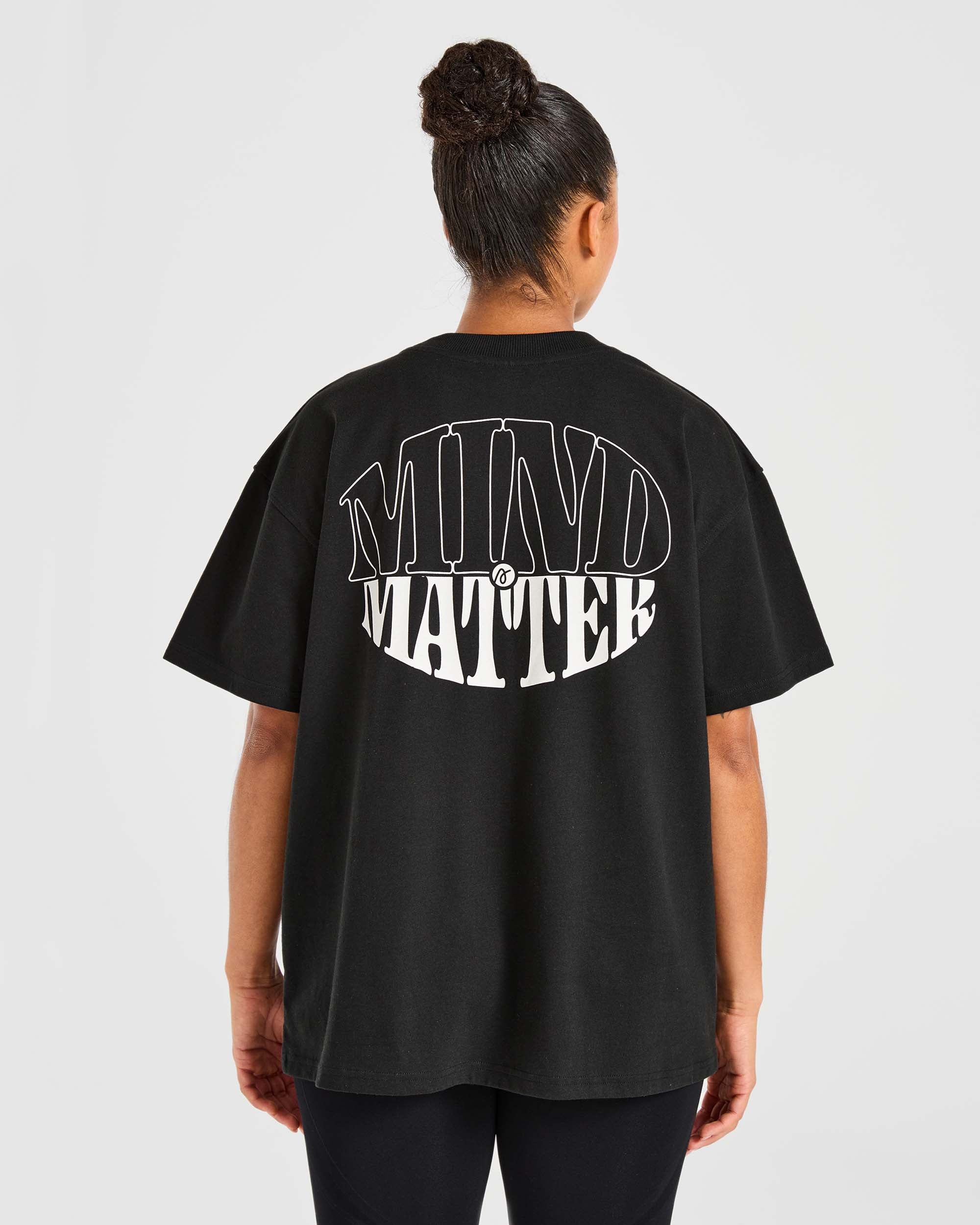 Mind Over Matter Oversized T Shirt - Noir