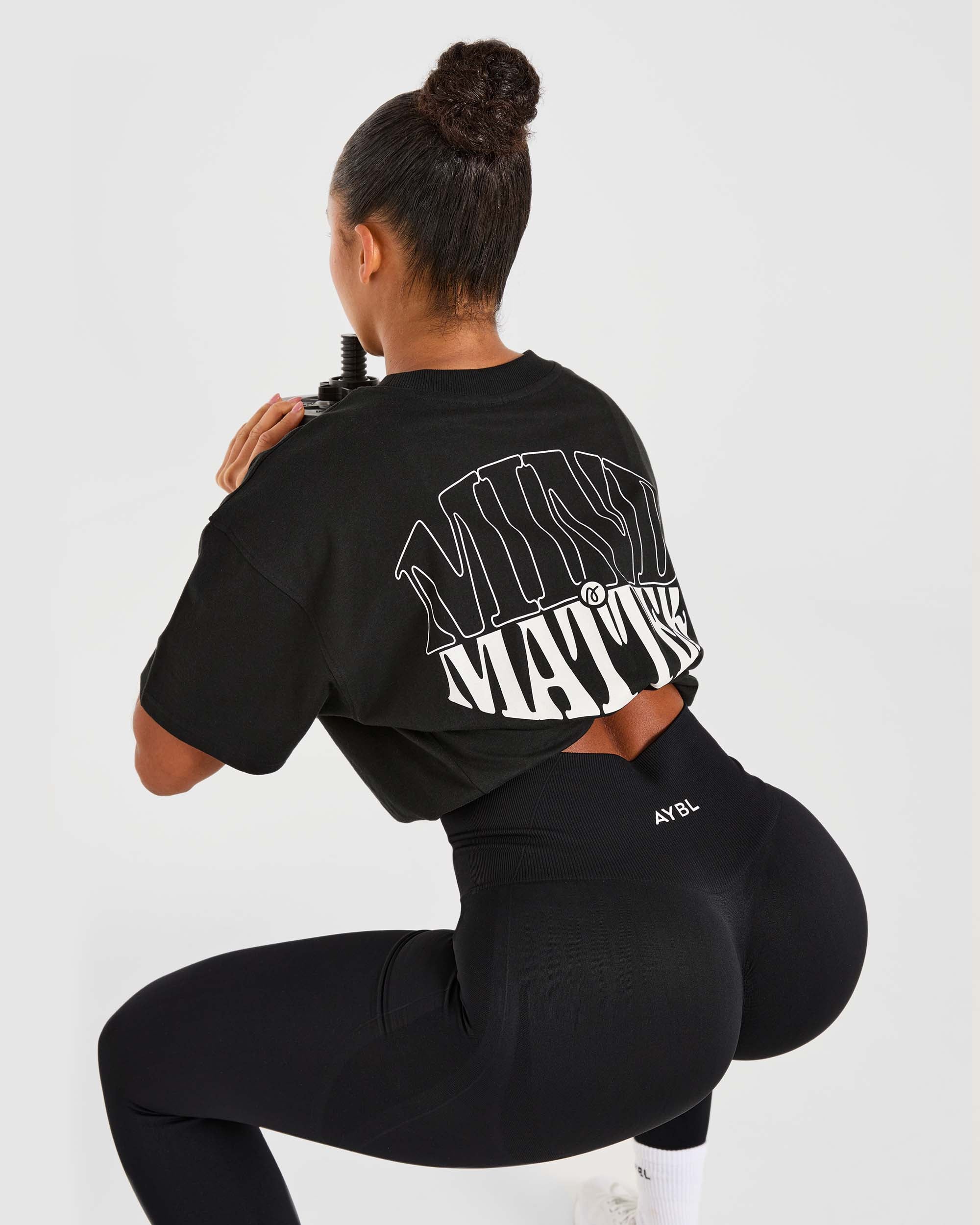 Mind Over Matter Oversized T Shirt - Noir