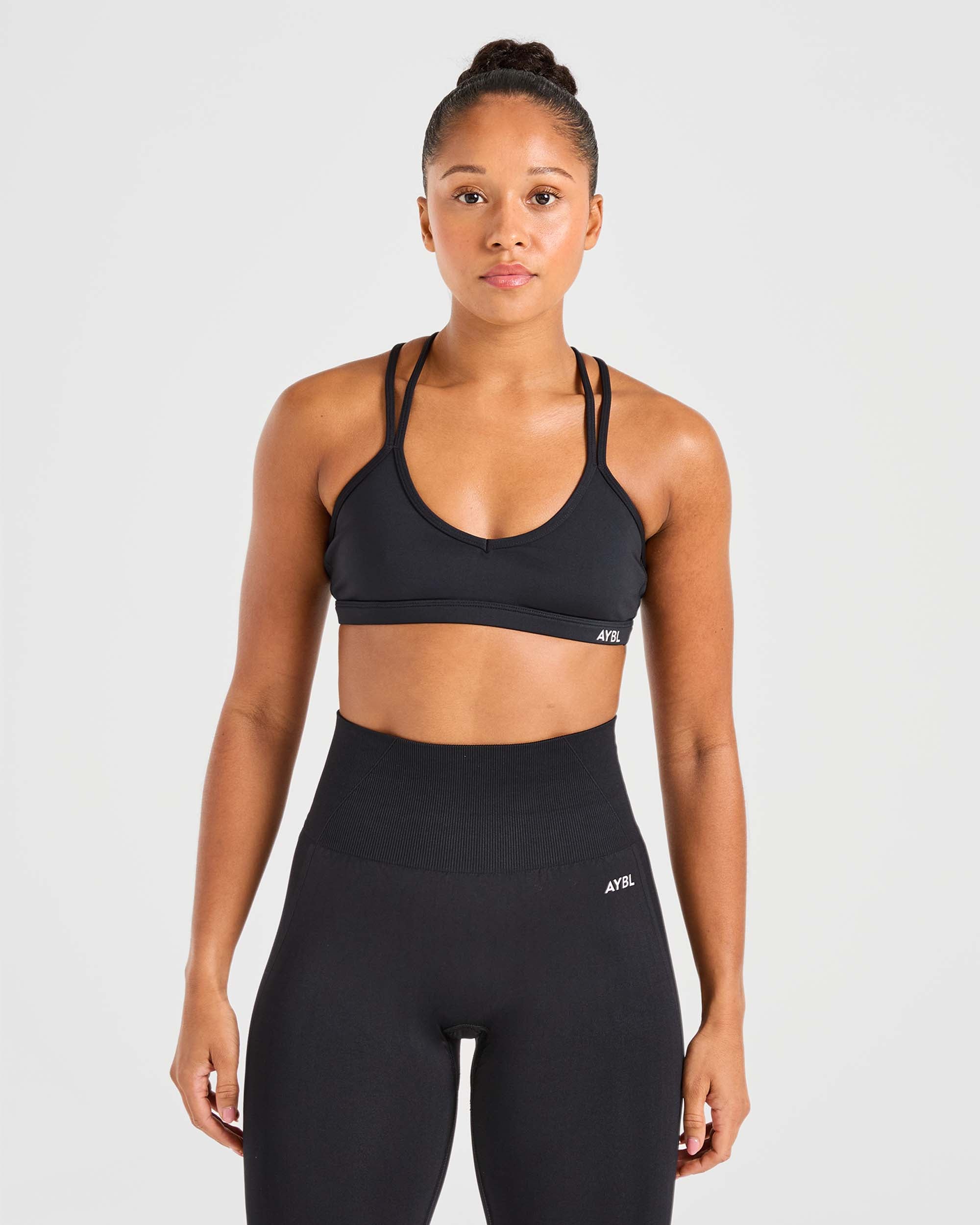 Essential Strappy Sports Bra - Noir