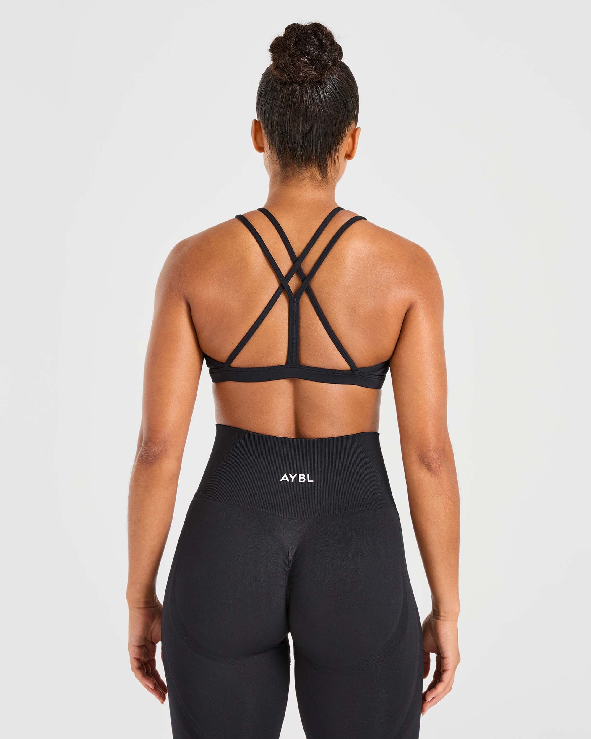 Essential Strappy Sports Bra - Noir