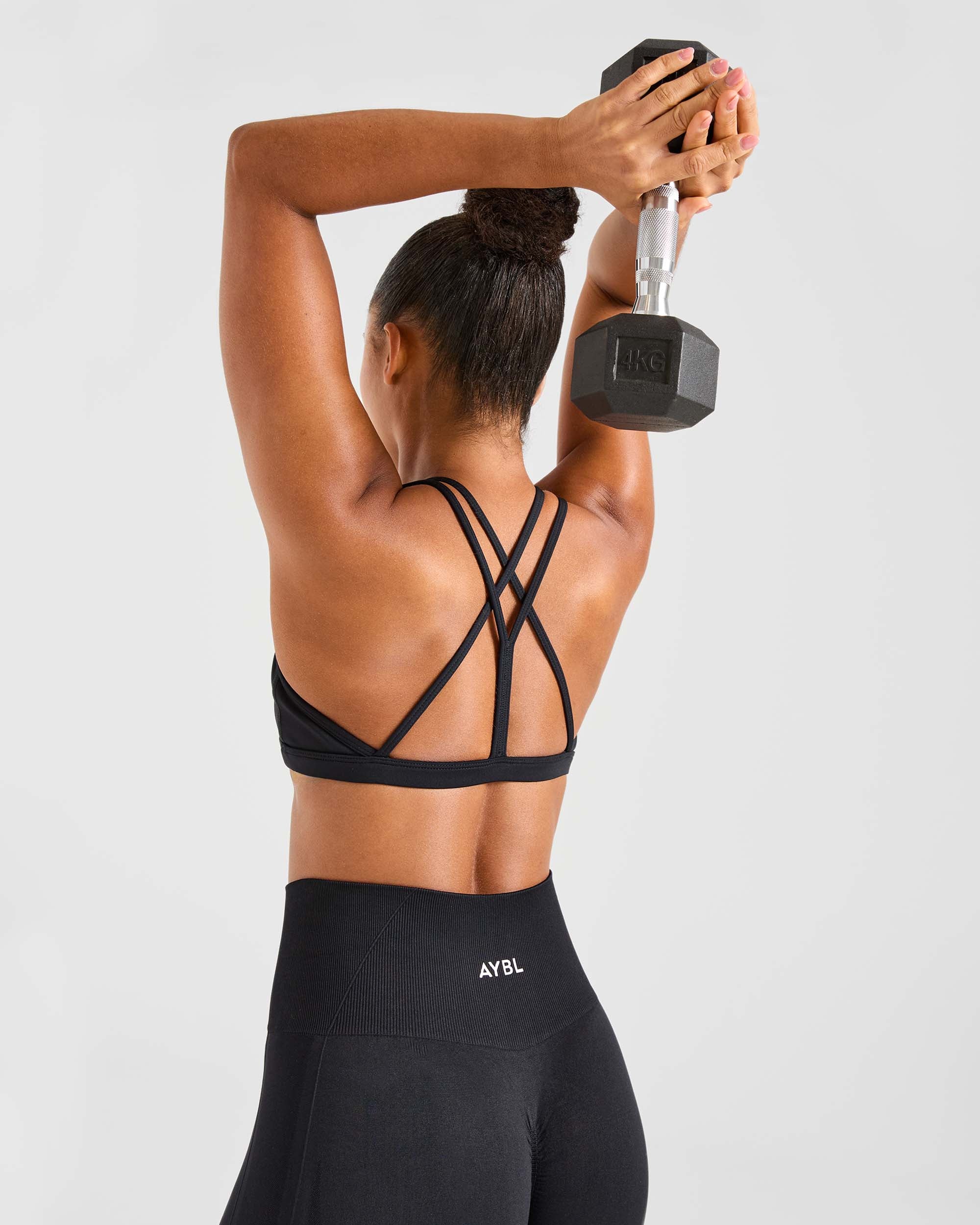 Essential Strappy Sports Bra - Noir