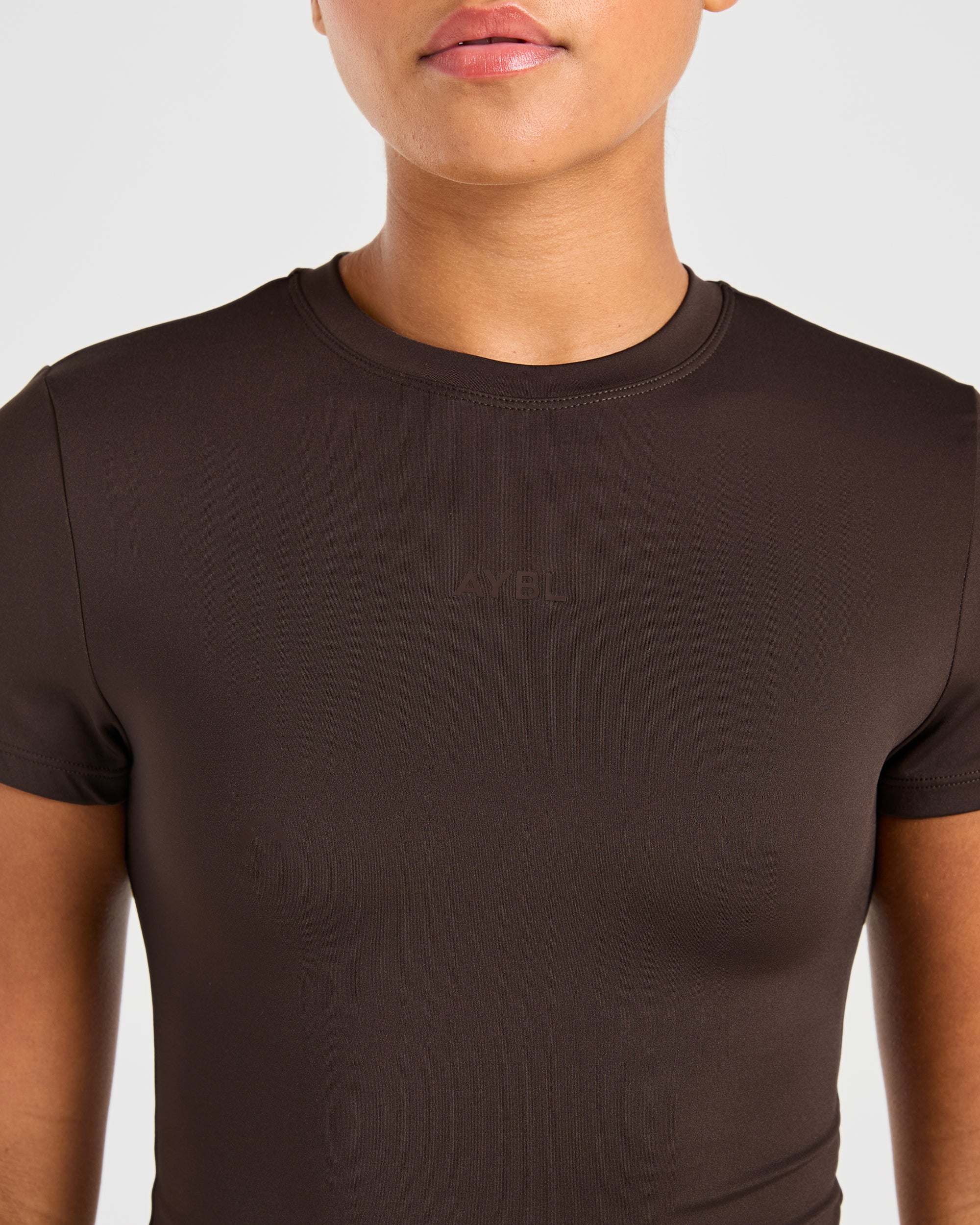 Sculpt T Shirt - Deep Cocoa Brun