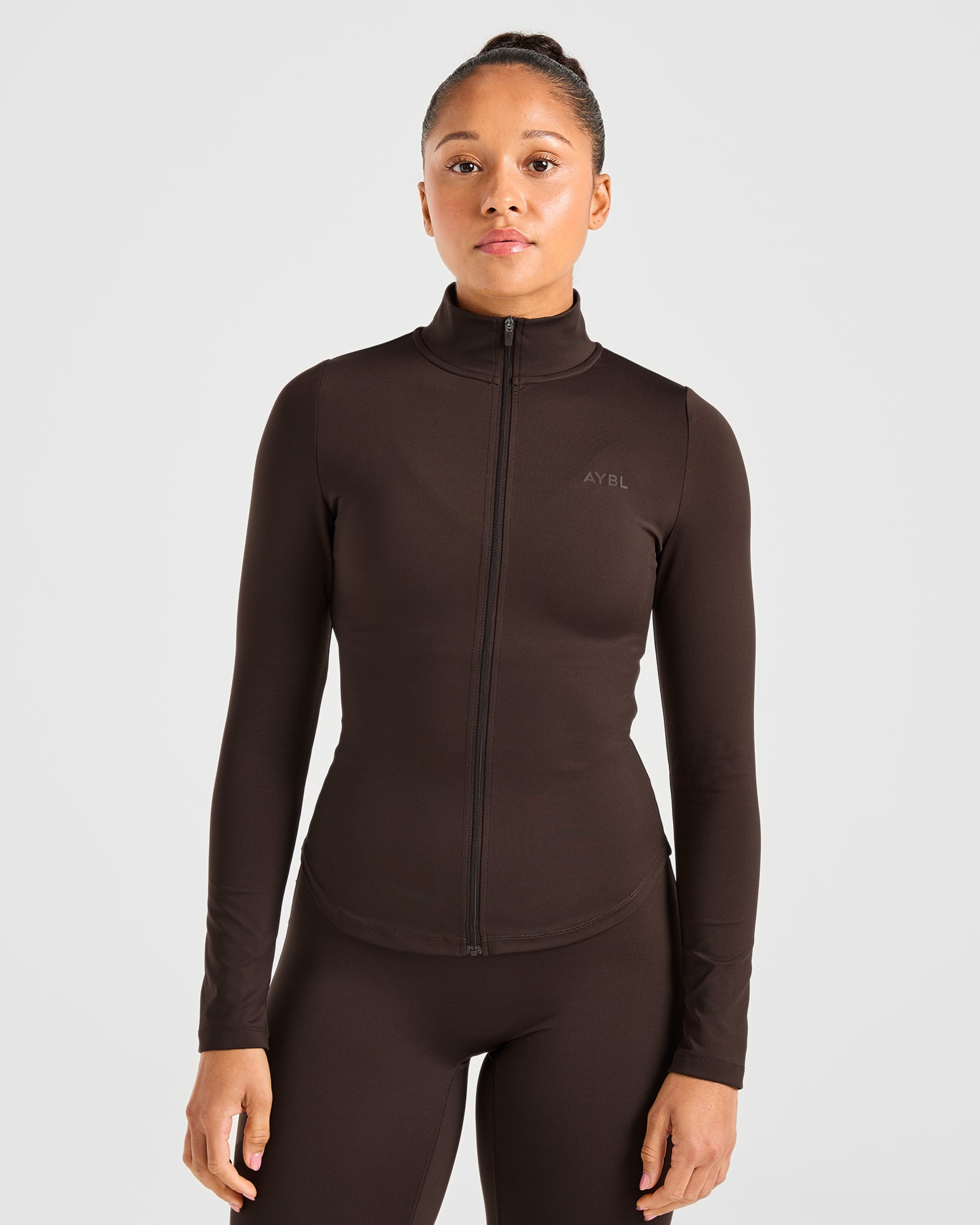 Sculpt Zip Jacket - Deep Cocoa Brun