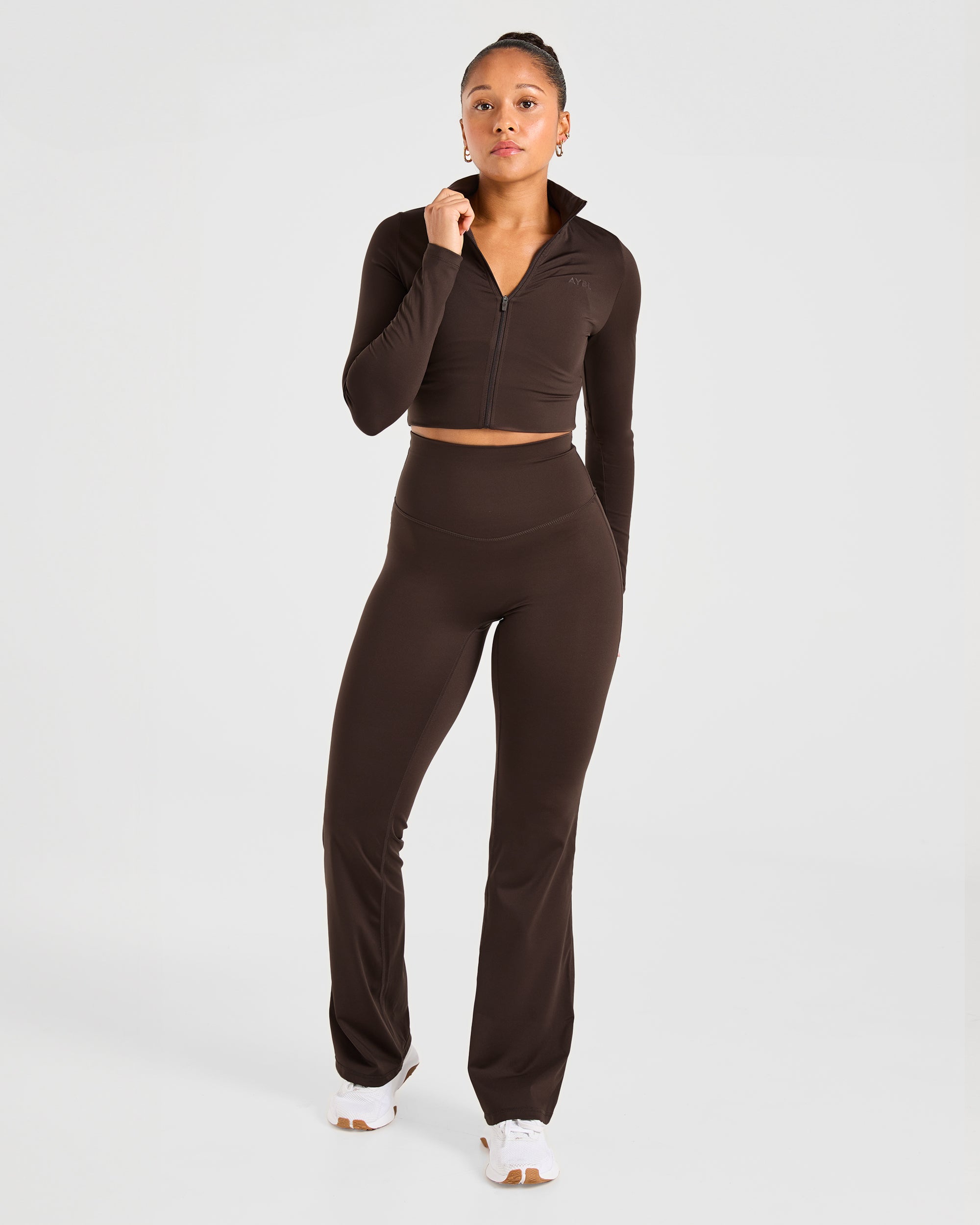 Sculpt Flared Leggings - Deep Cocoa Brun