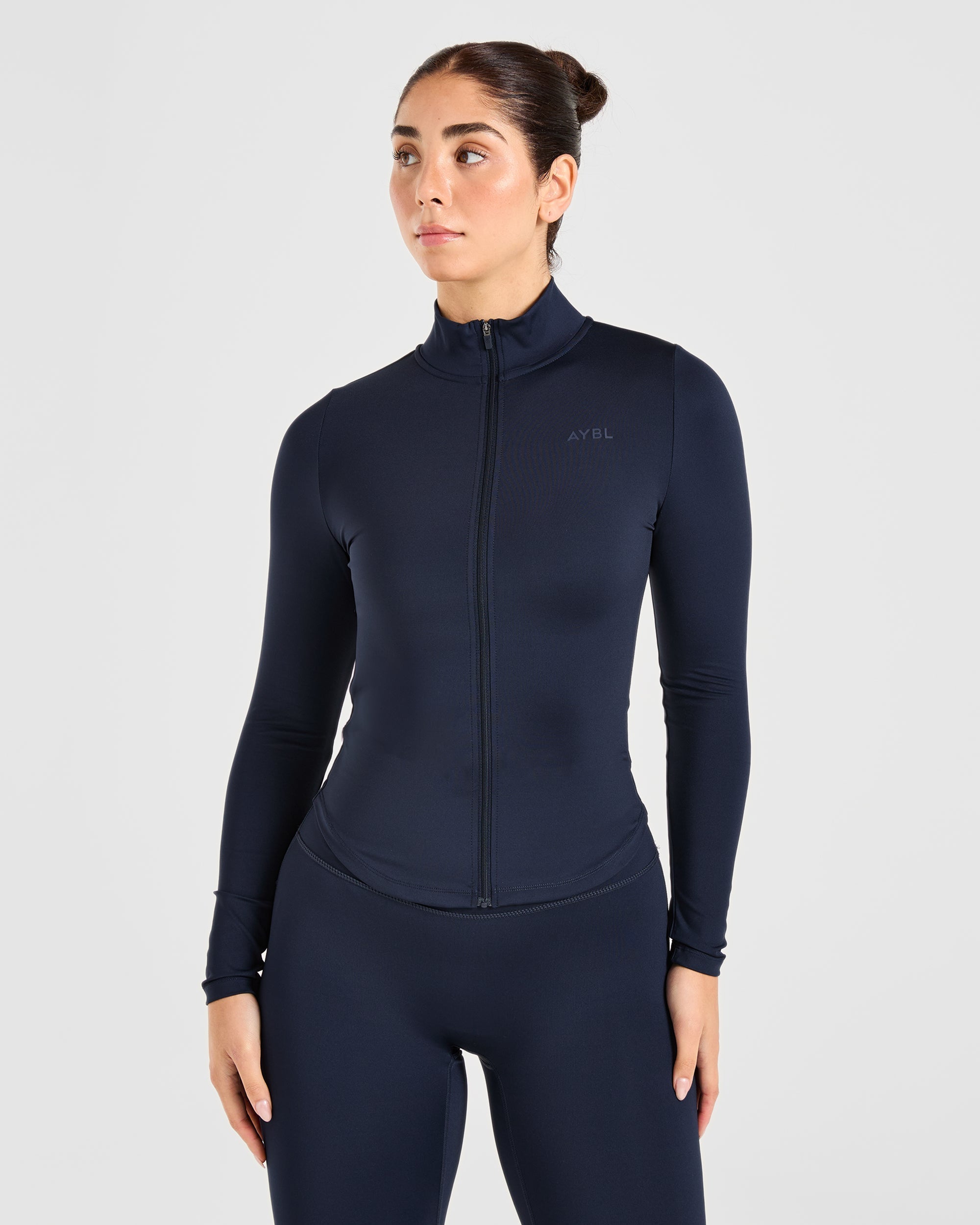 Sculpt Zip Jacket - Deep Navy