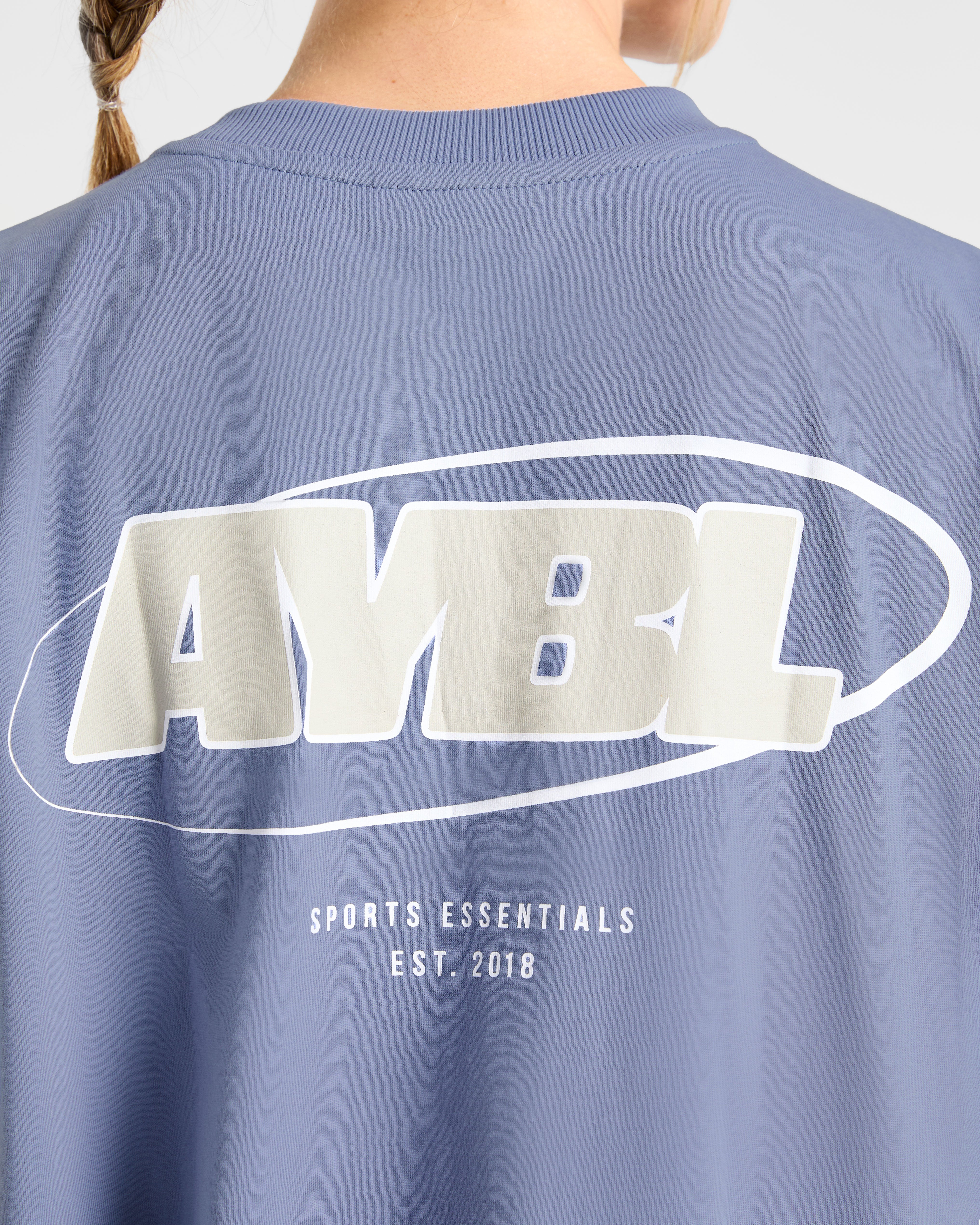 Sports Essentials Oversized T Shirt - Slate Bleu