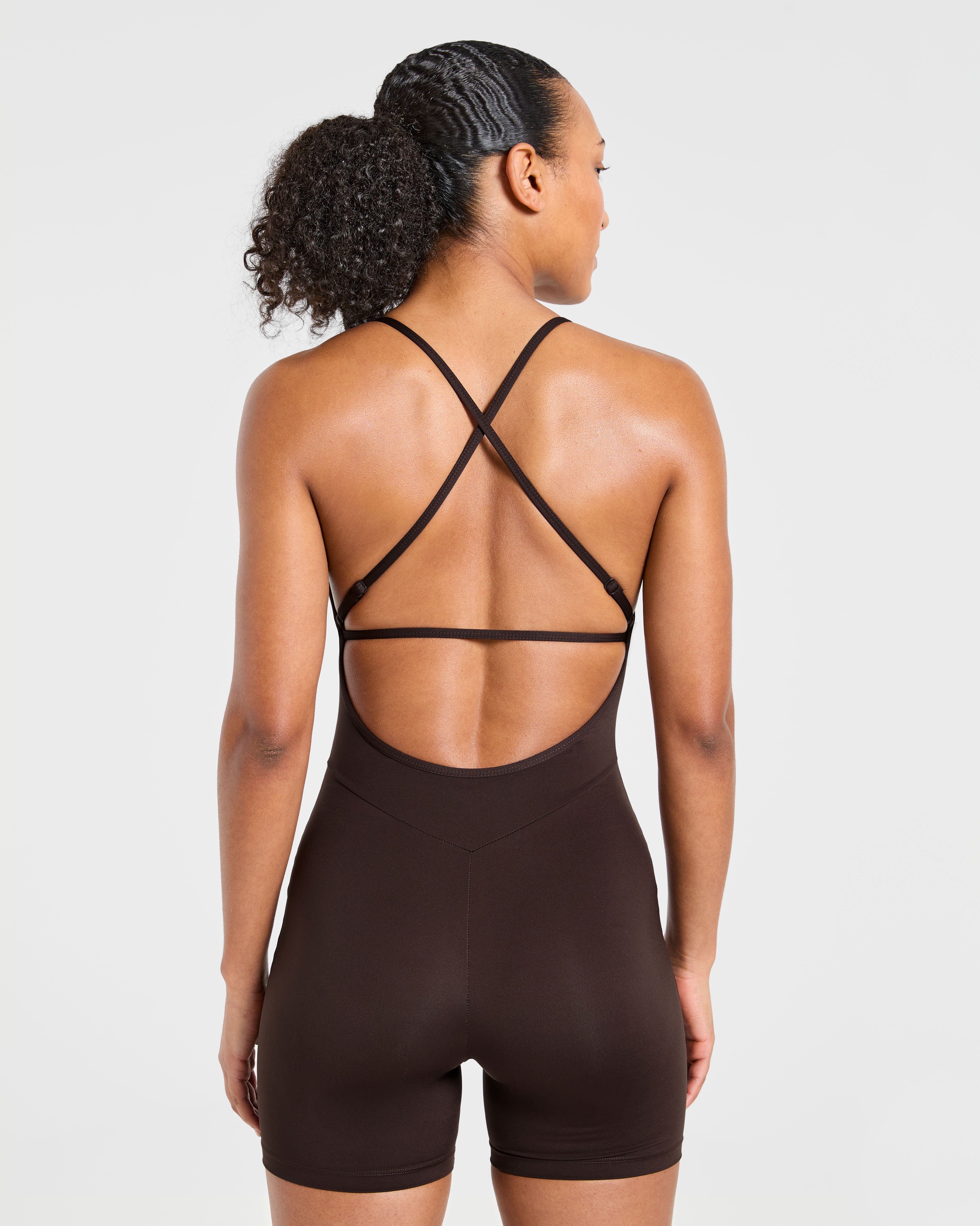 Sculpt Backless All In One - Deep Cocoa Marron