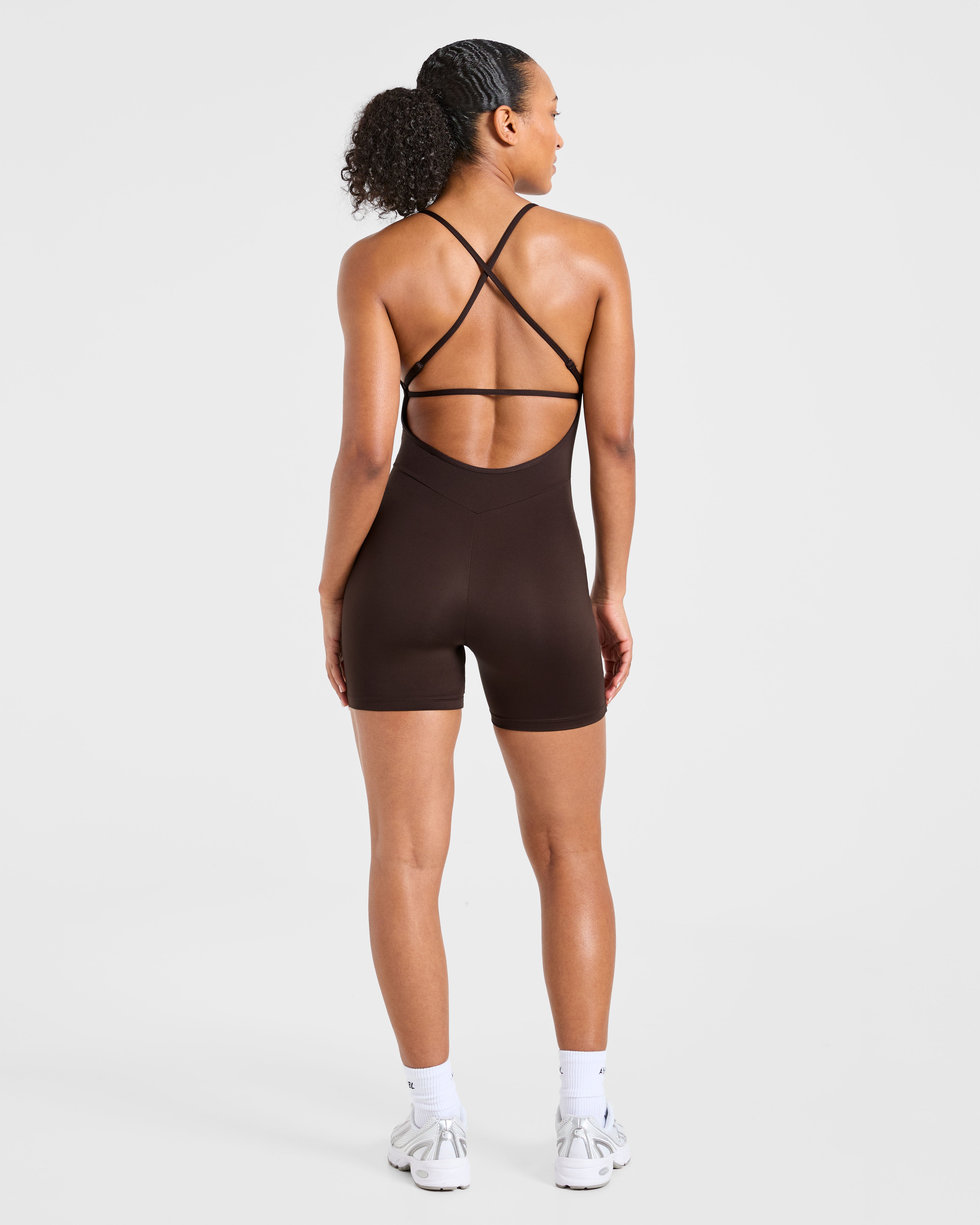 Sculpt Backless All In One - Deep Cocoa Marron