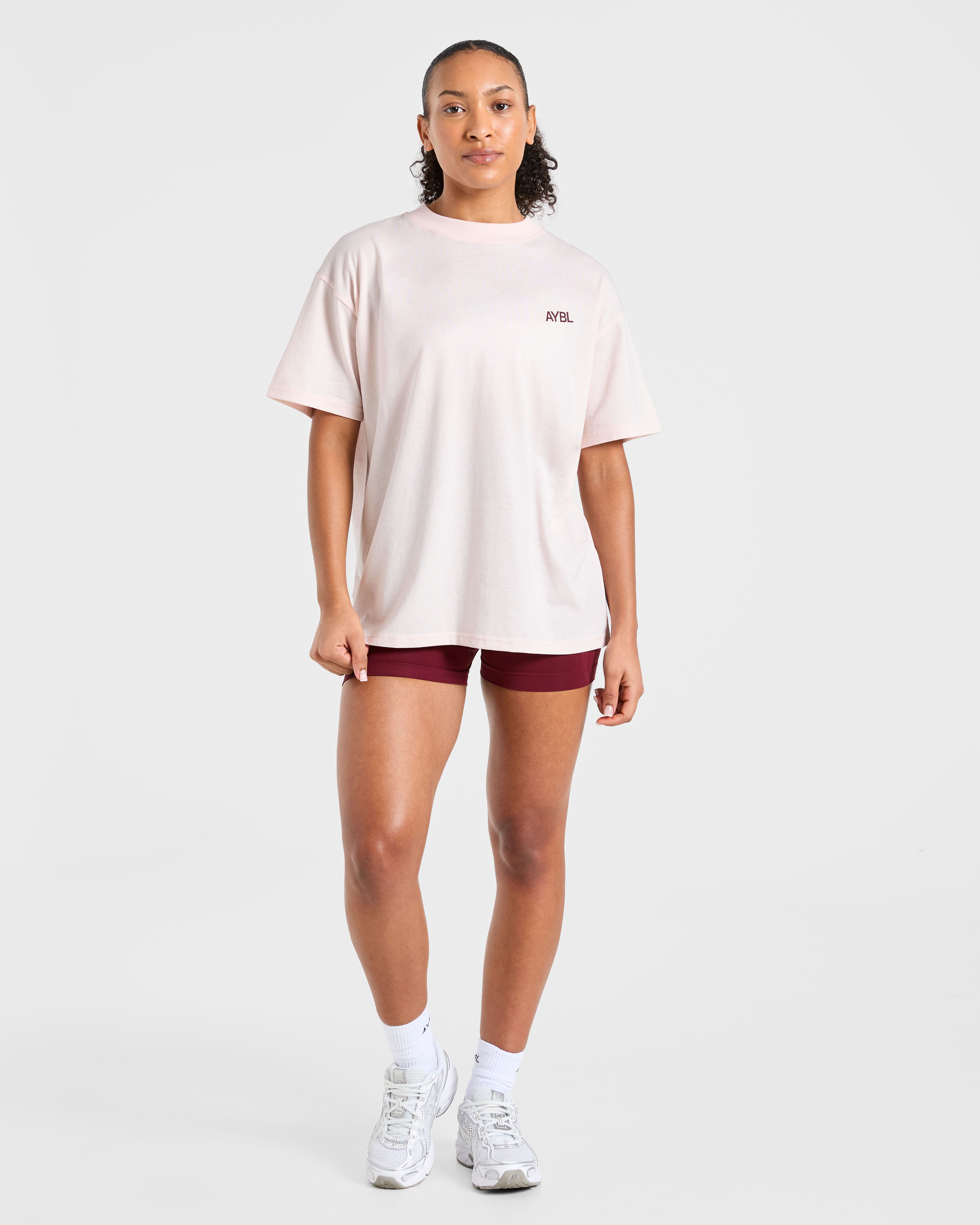 Sport Society Oversized T Shirt - Rose